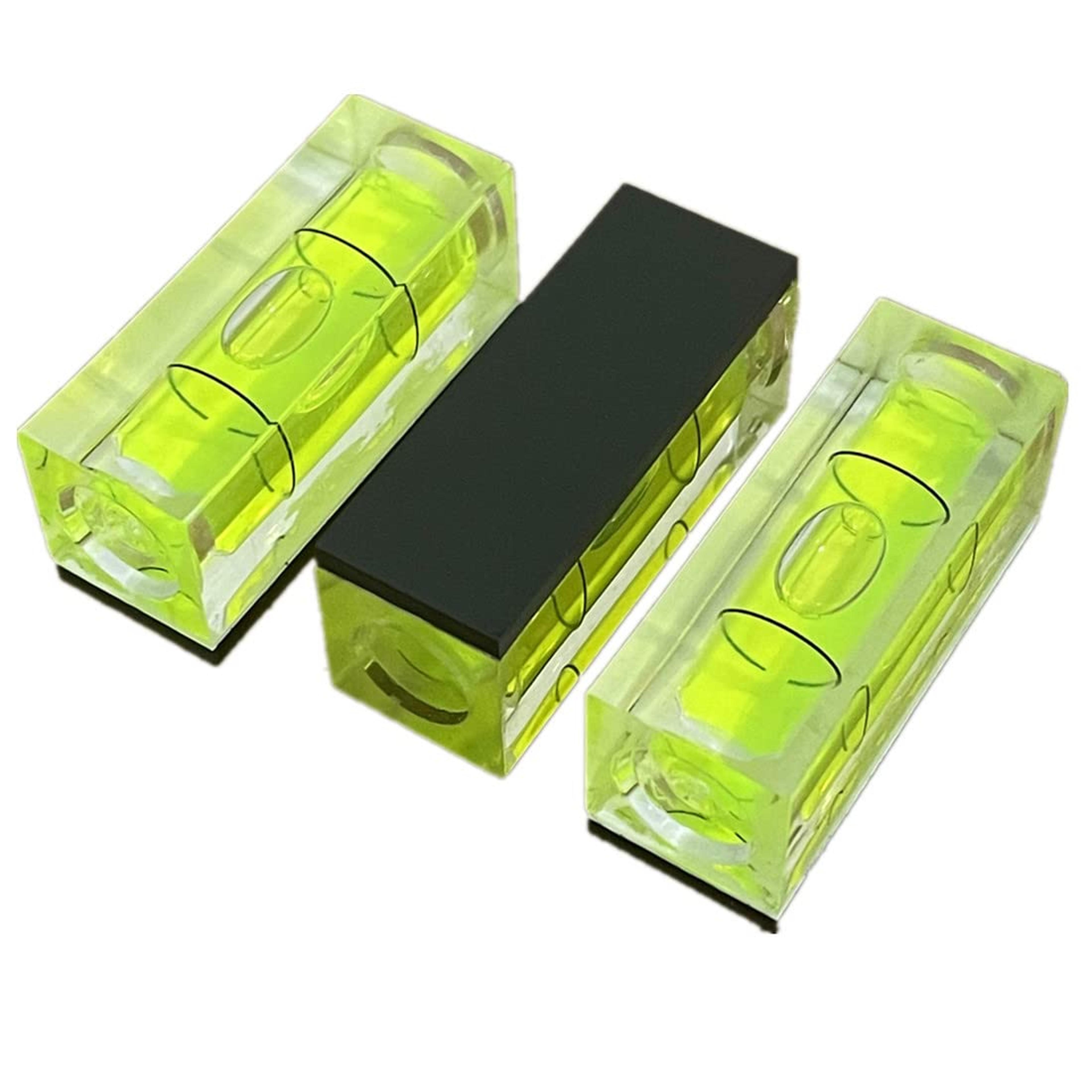 mini spirit bubble level set for measuring hanging and alignment