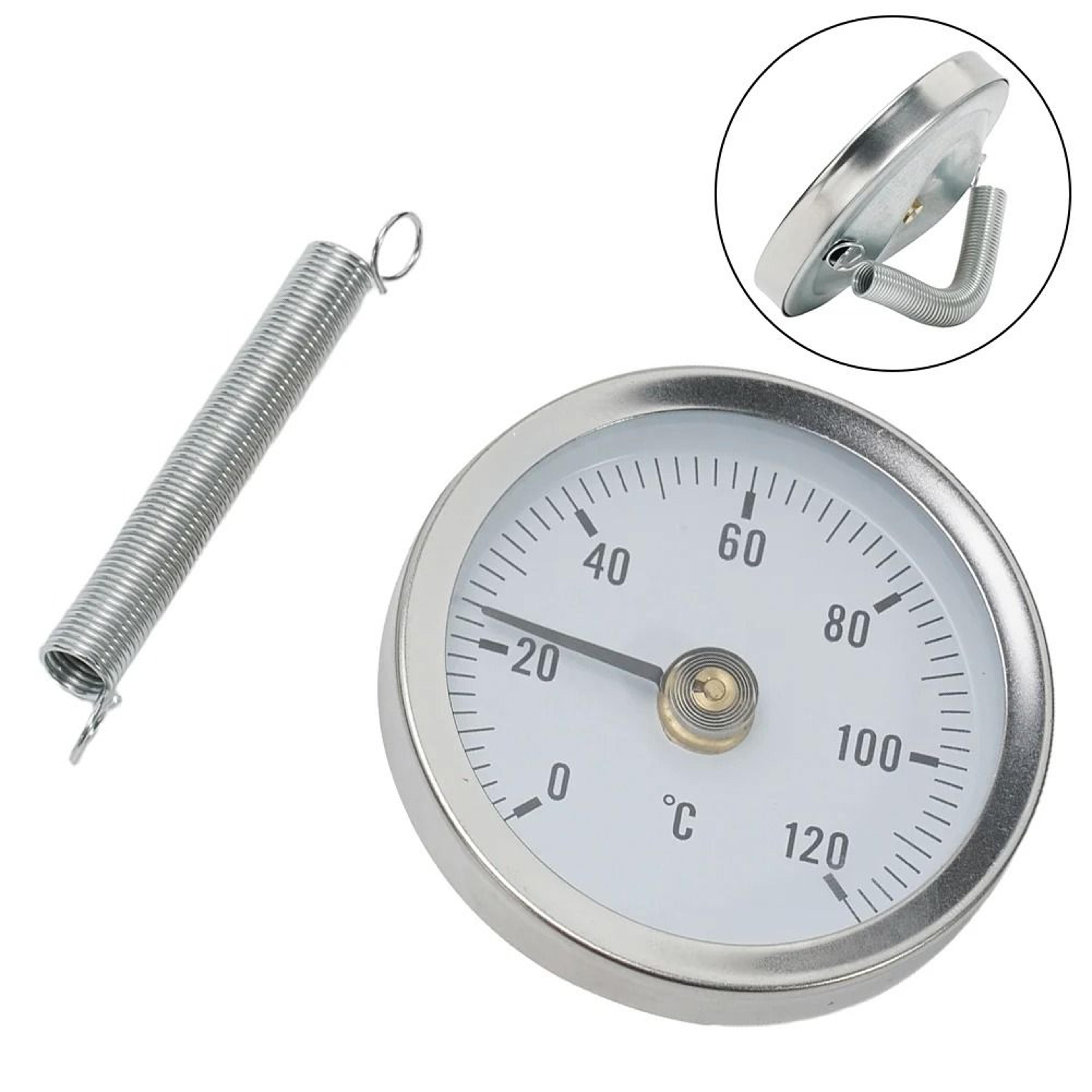 clamp on tube thermometer gauge for pipe heating temperature check