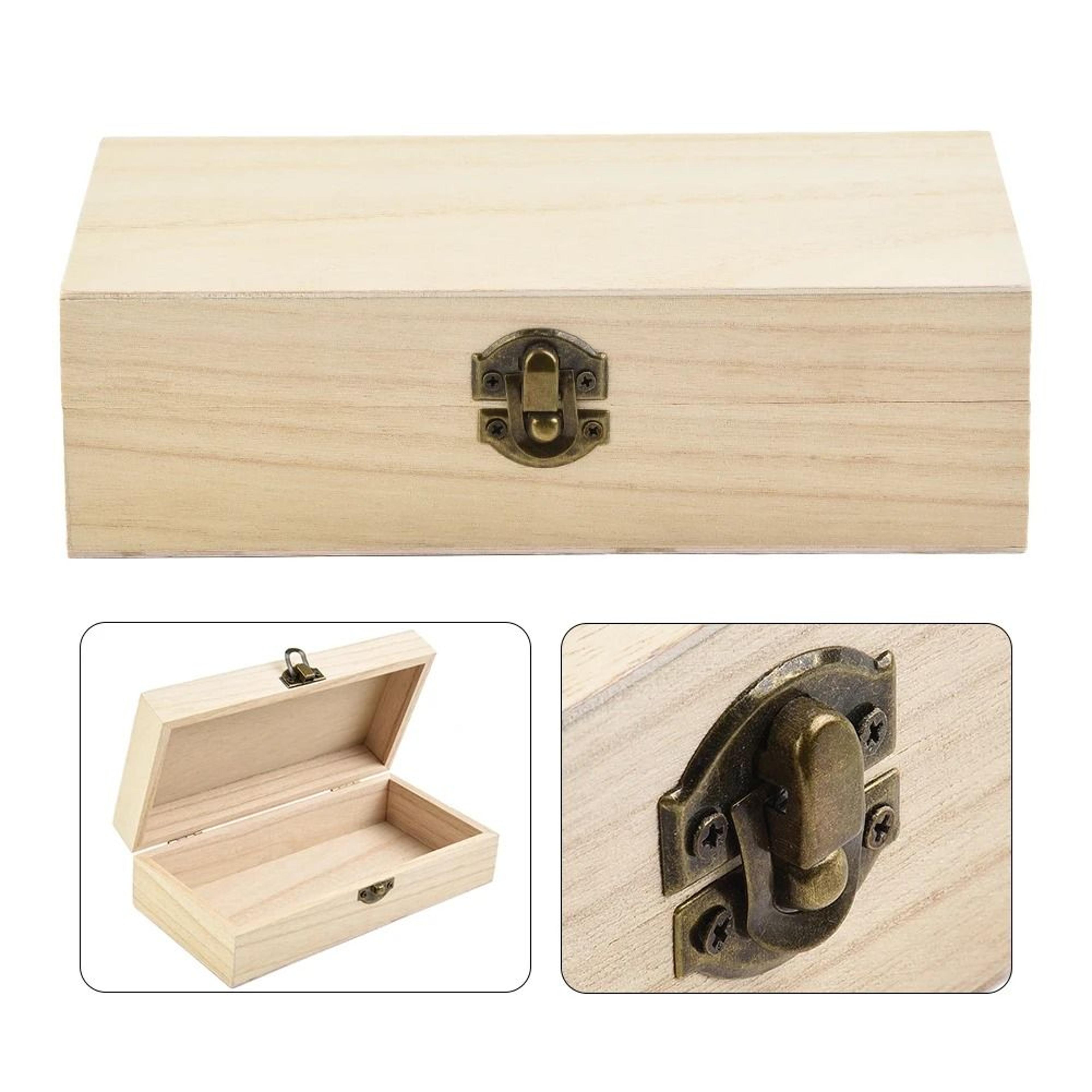 retro wooden jewelry storage box for desktop organizer and gift display
