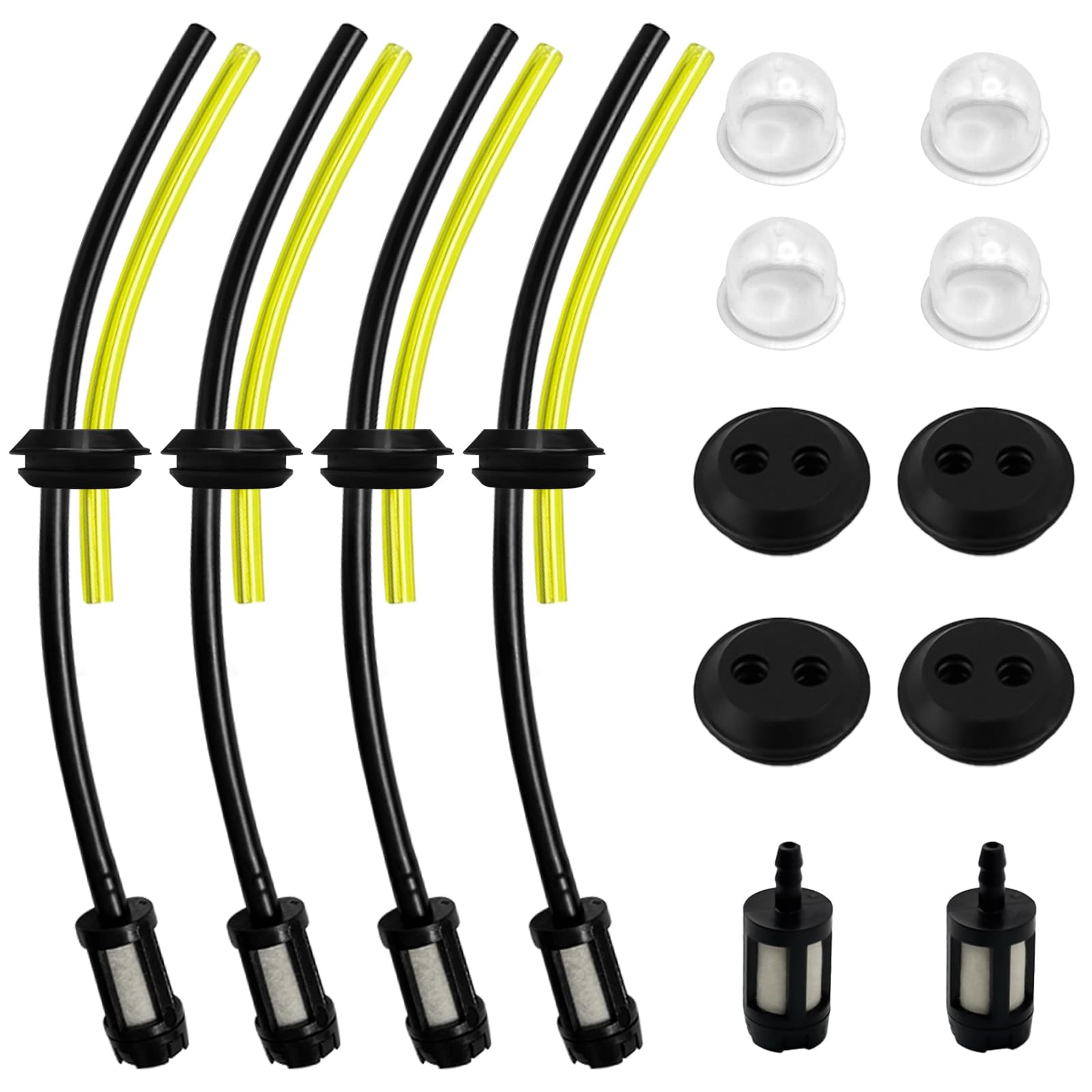 10 piece fuel hose pipe kit with filter for trimmer brushcutter and lawnmower