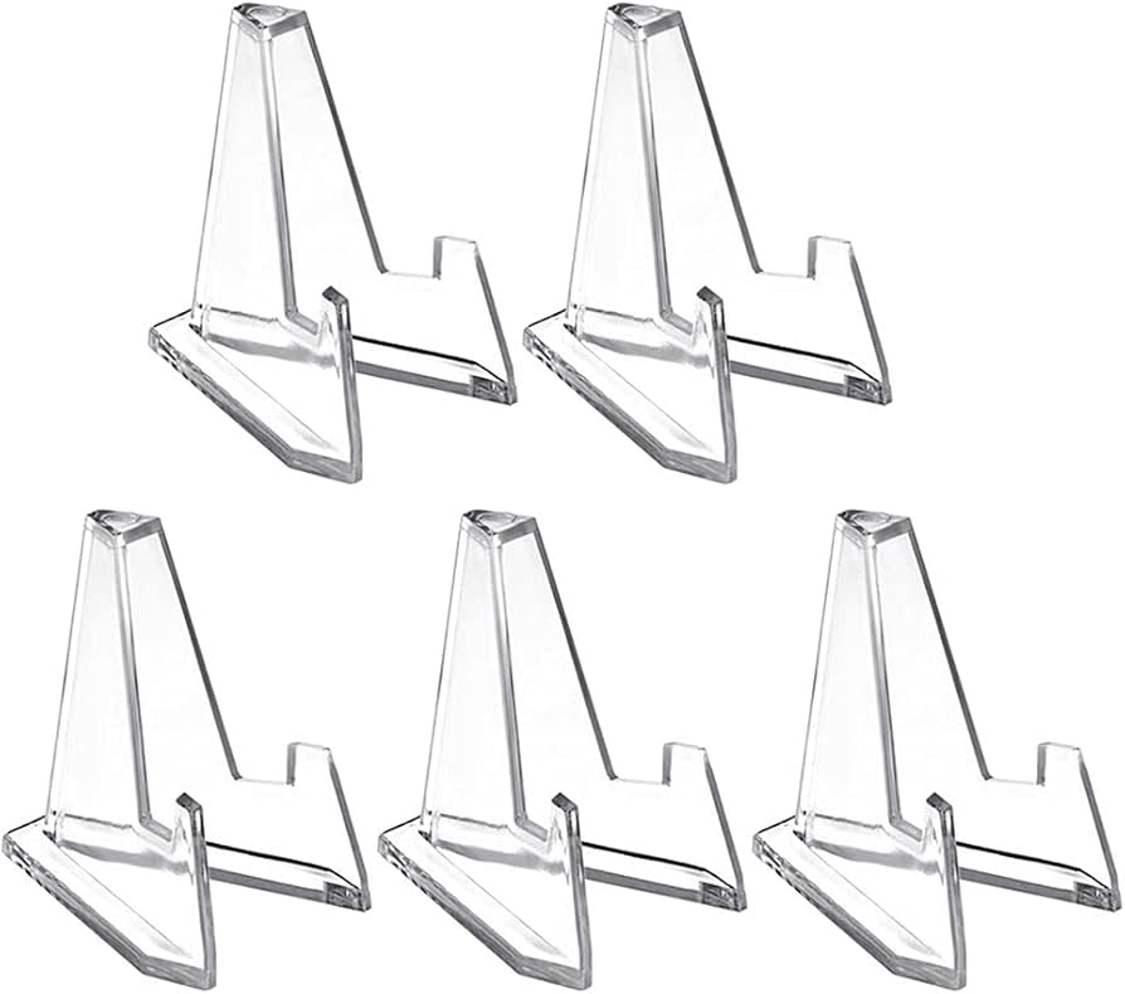 10 piece clear acrylic coin display stand set for cards medals and collectibles