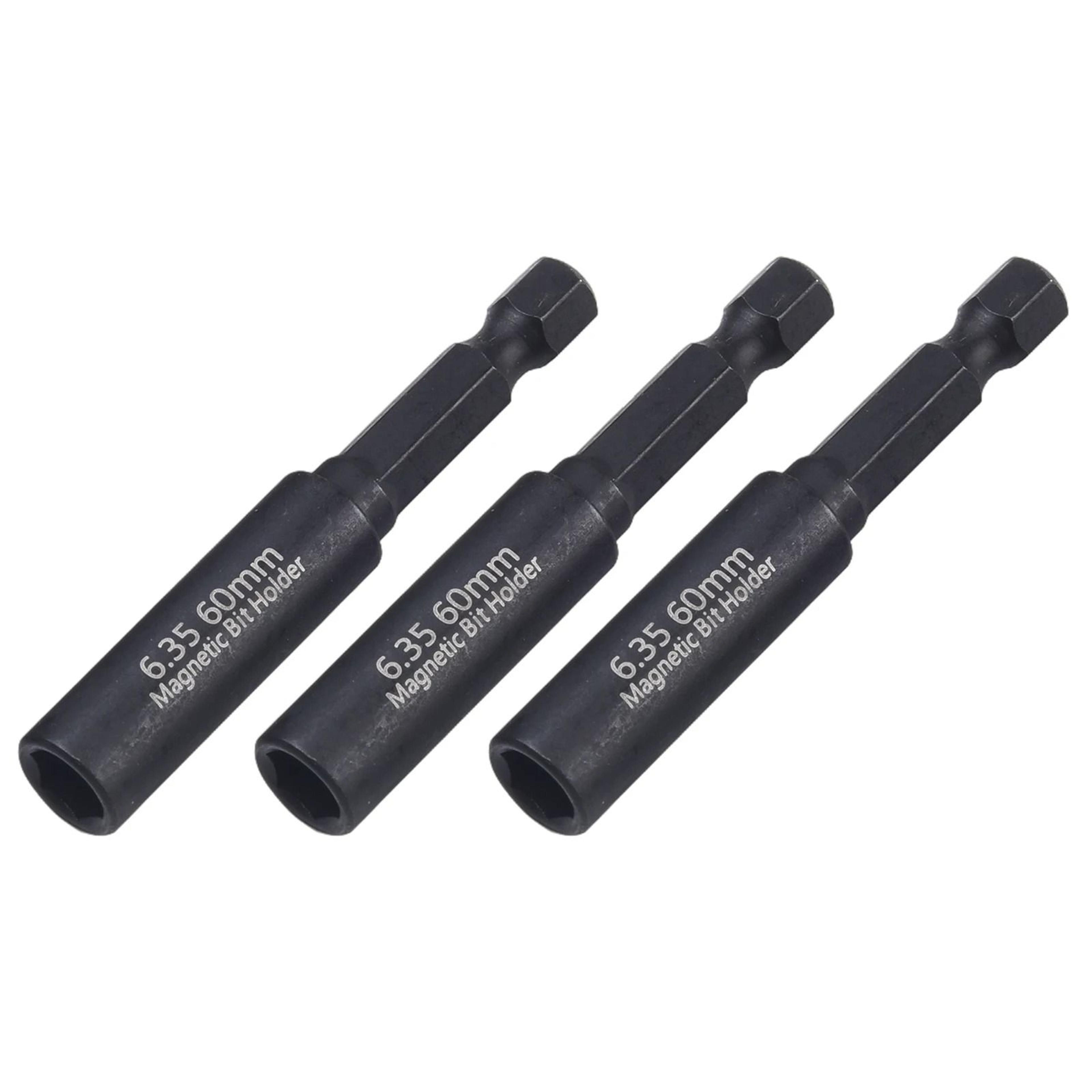 60mm magnetic screwdriver bit holder set with 1 4 inch hex shank