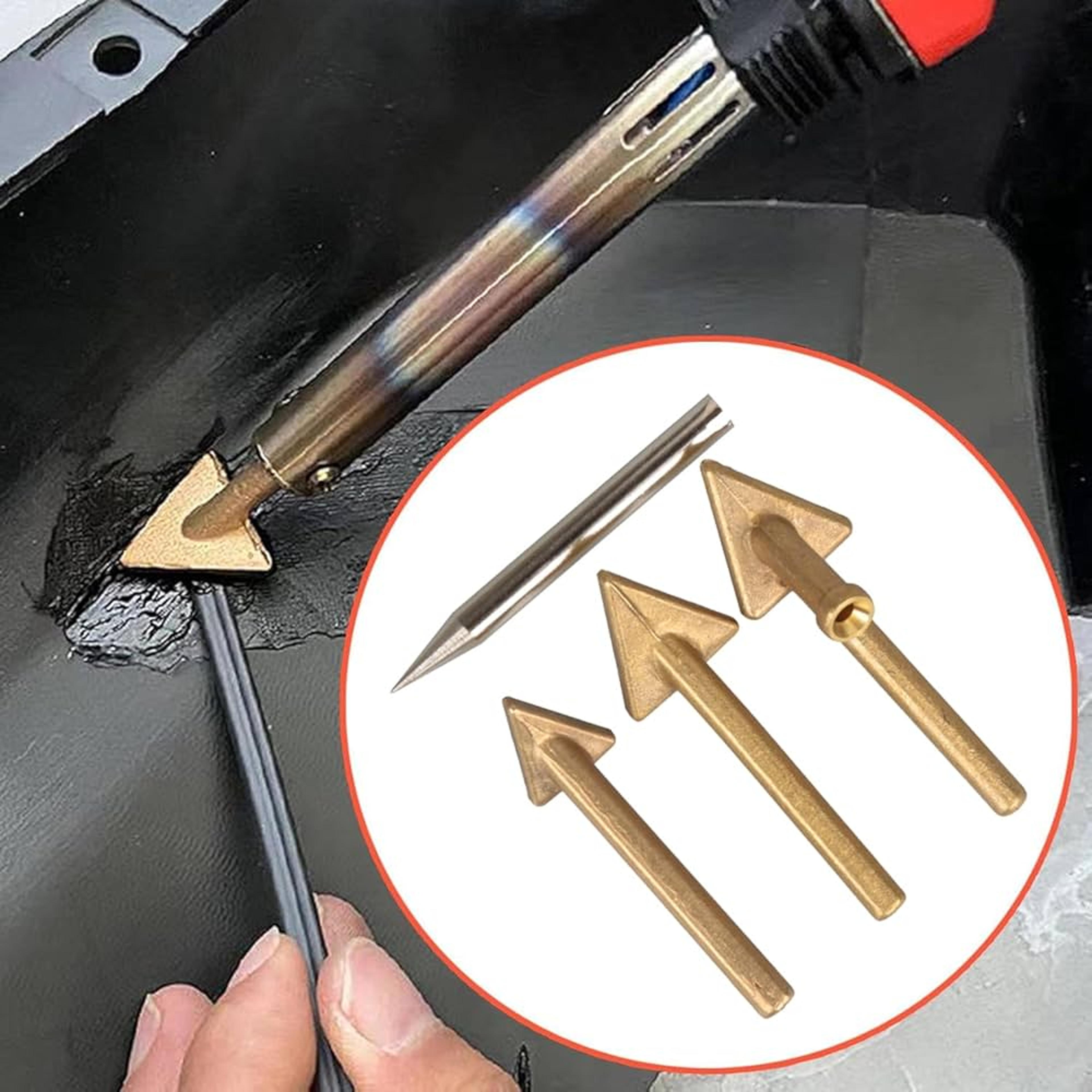 3 piece plastic welding tip set for 80w iron and auto bumper repair