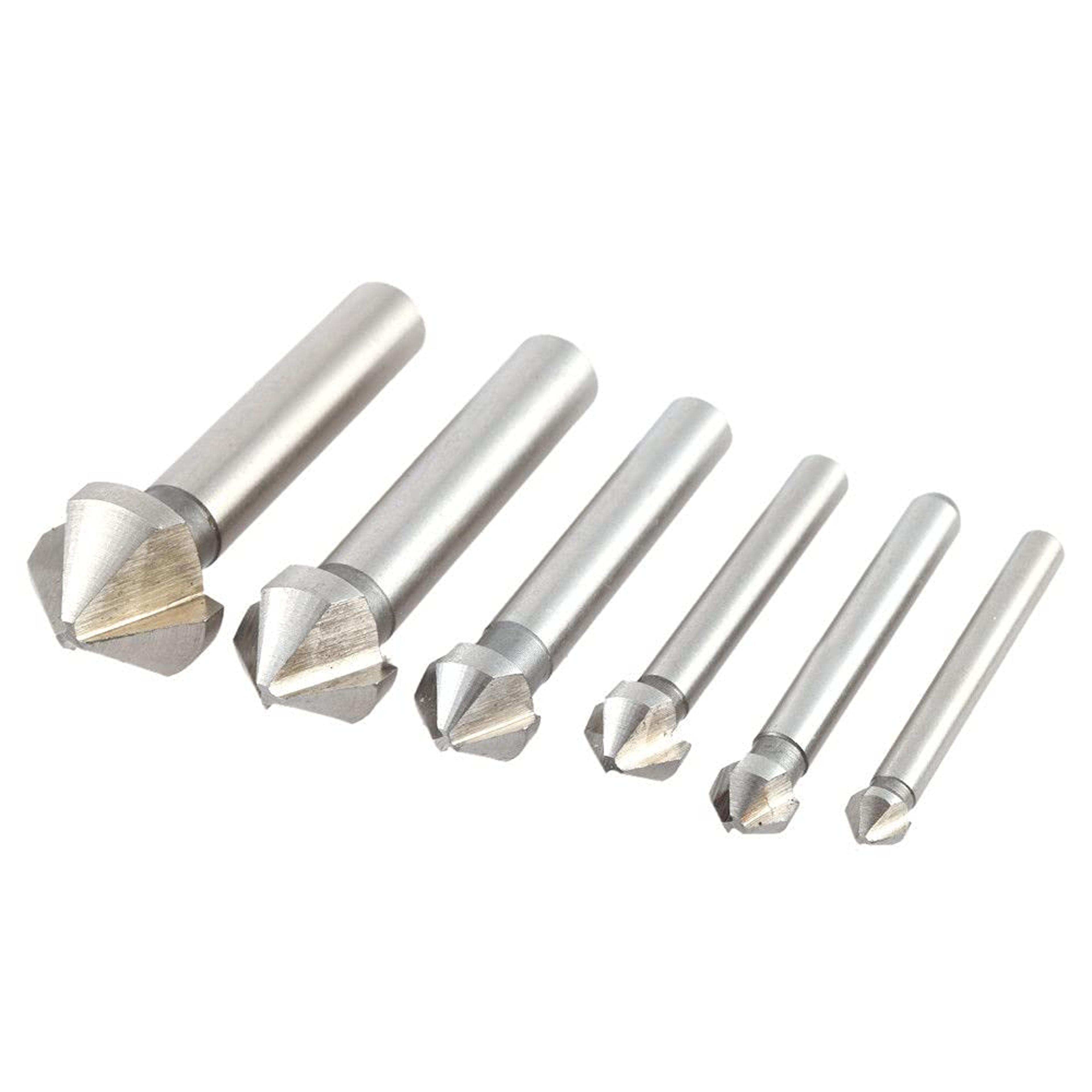 3 flute countersink drill bit 90 degree chamfer cutter