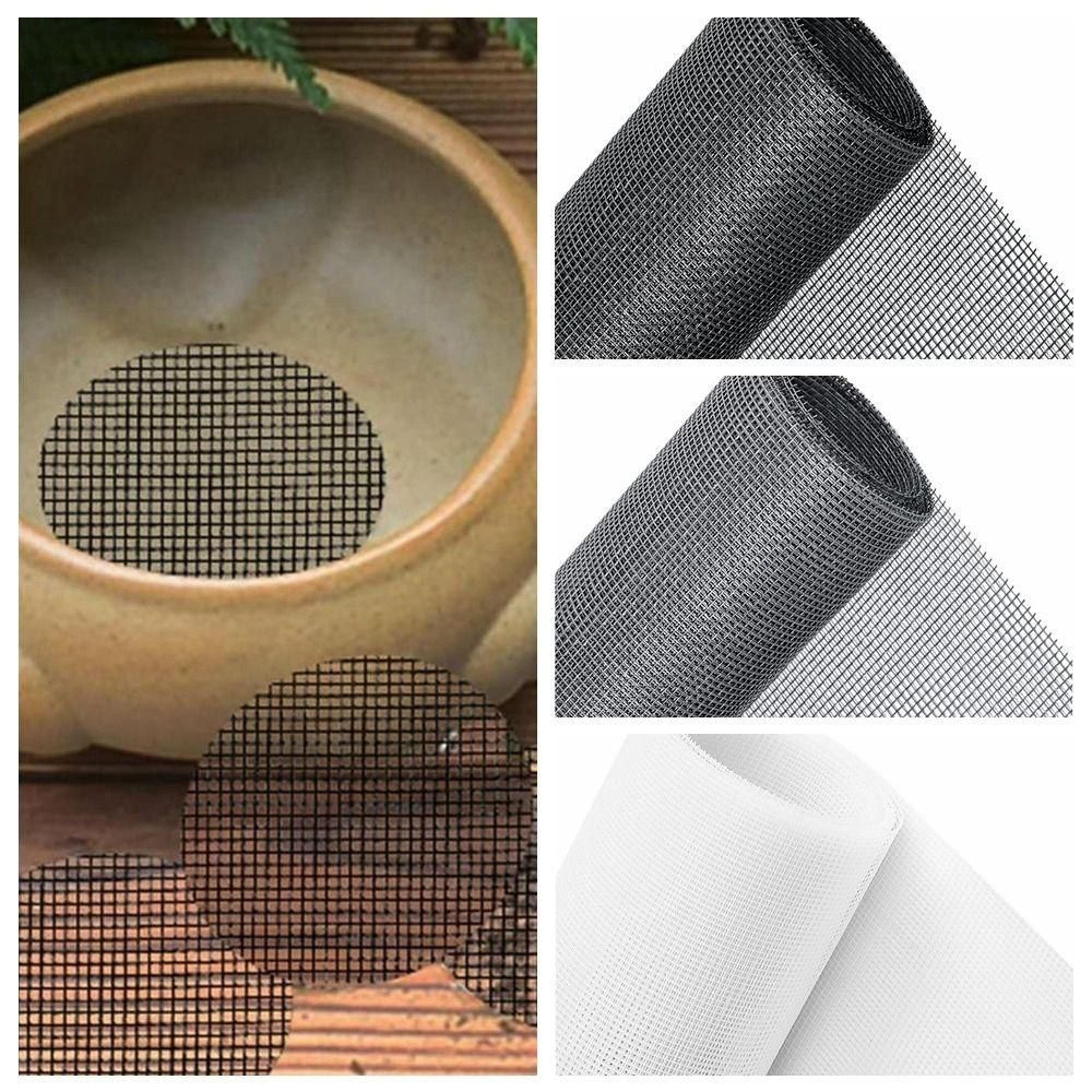 10 piece flower pot mesh pad set for bonsai and planter drainage