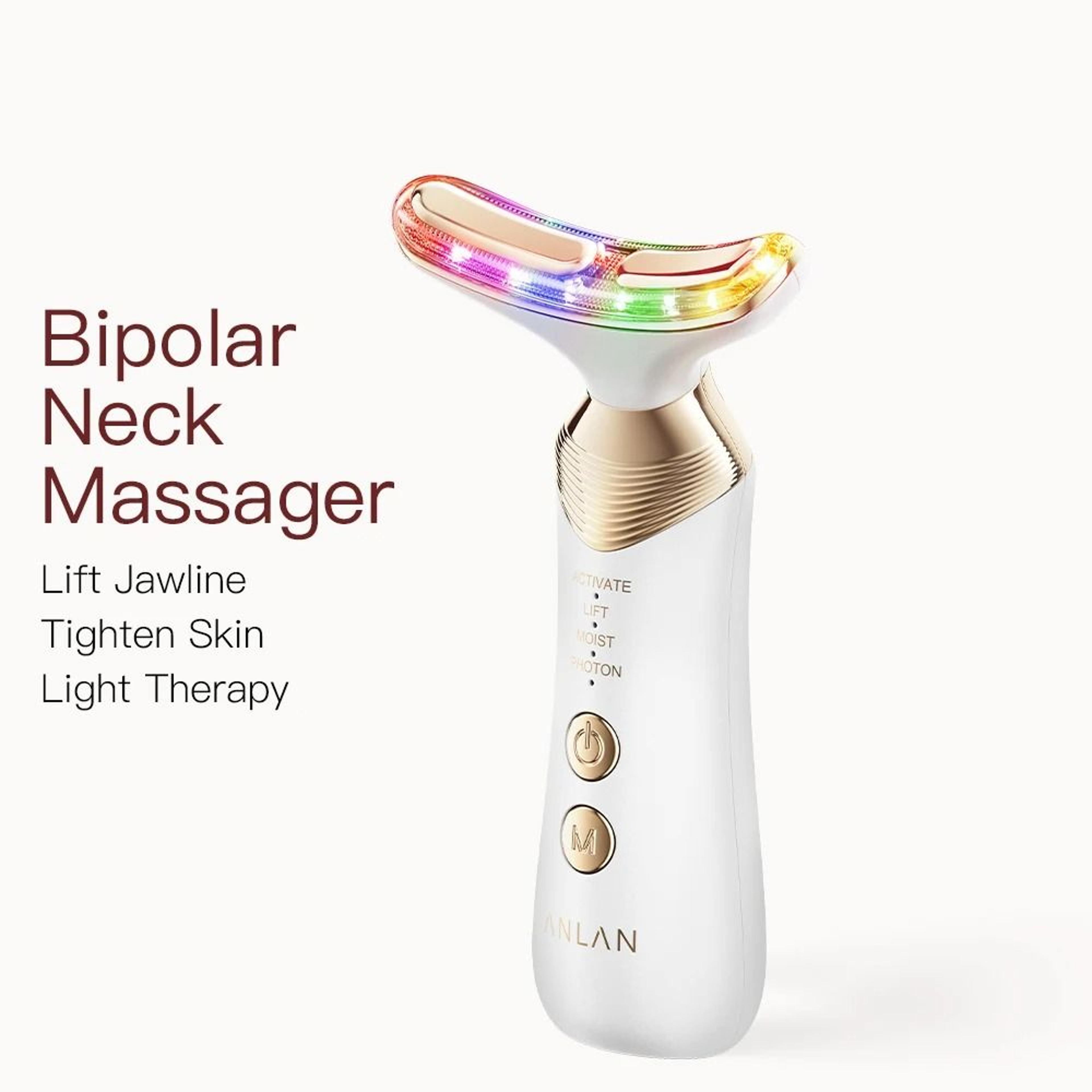 anlan 24k gold neck and face beauty massager