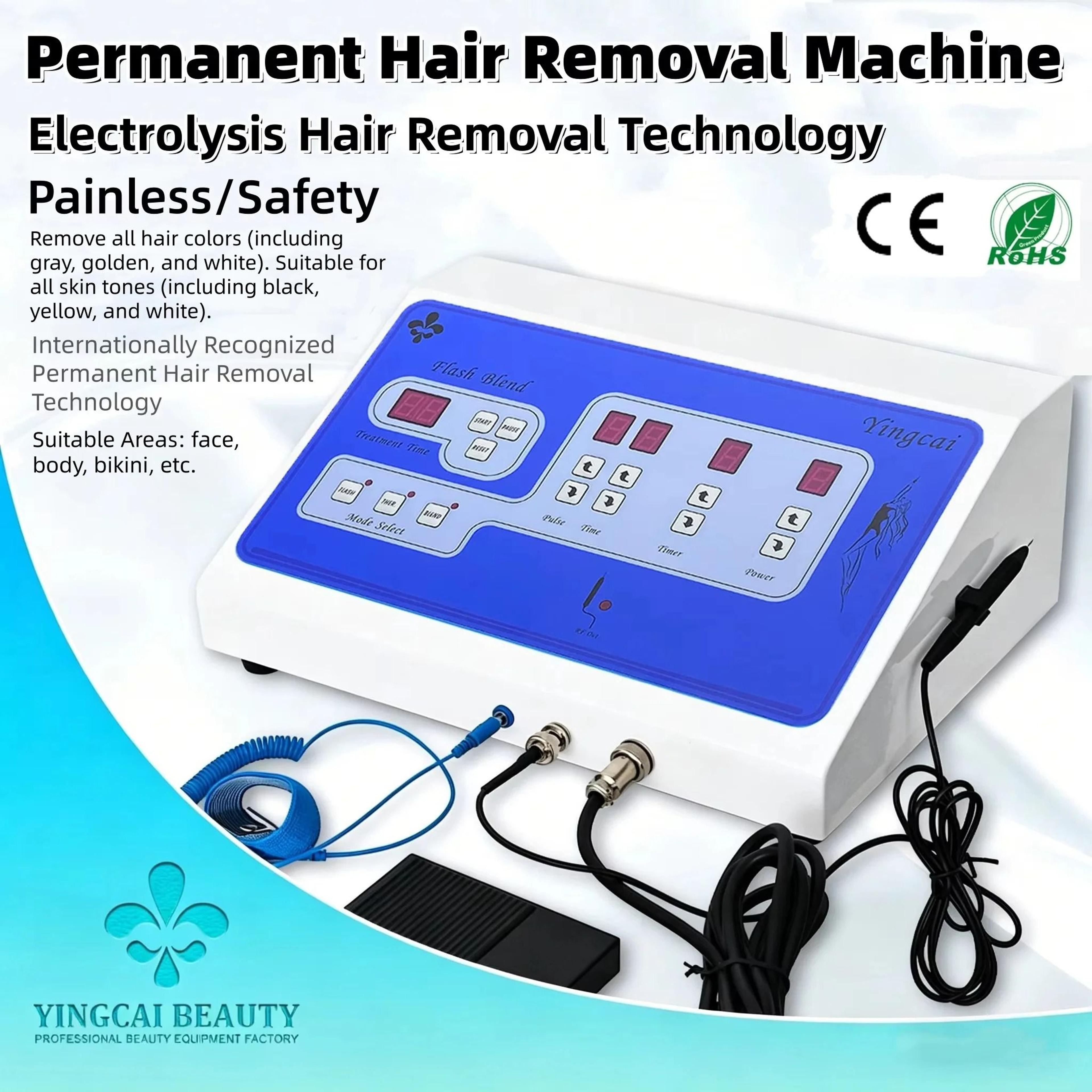 professional electrolysis hair removal machine for face and body