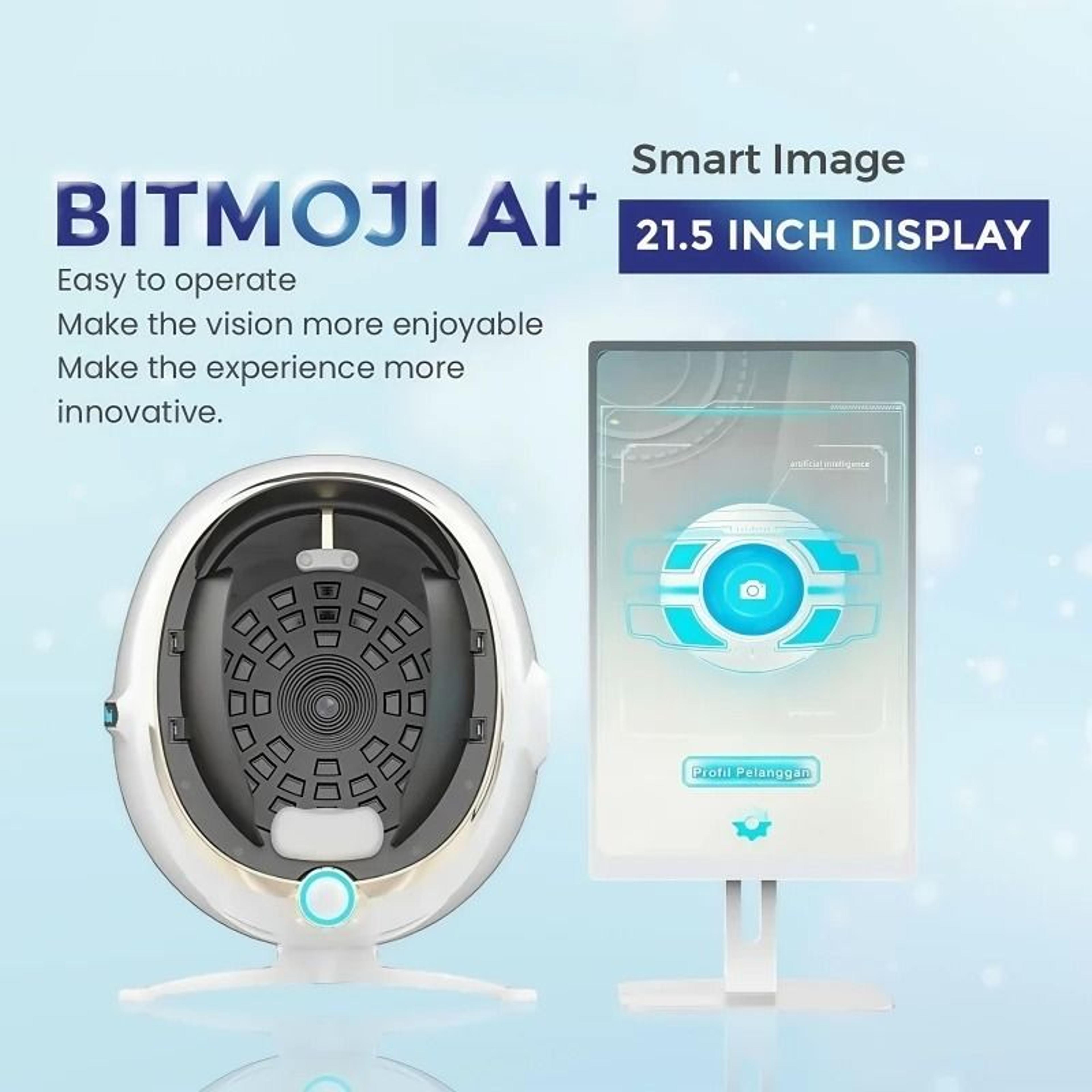 3d skin analysis machine portable facial scanner for moisture oil and texture testing