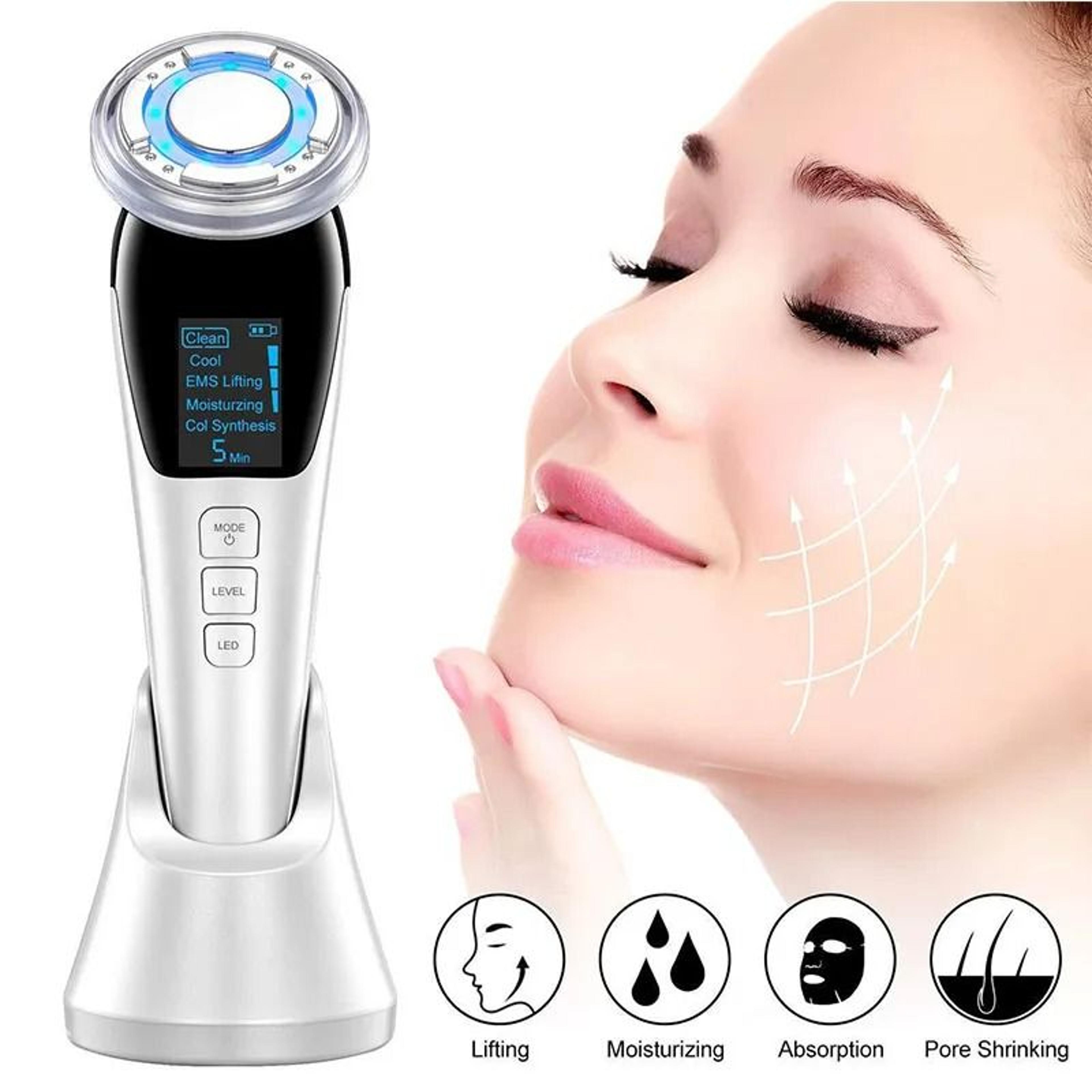 microcurrent facial massager face lifting device for skin tightening