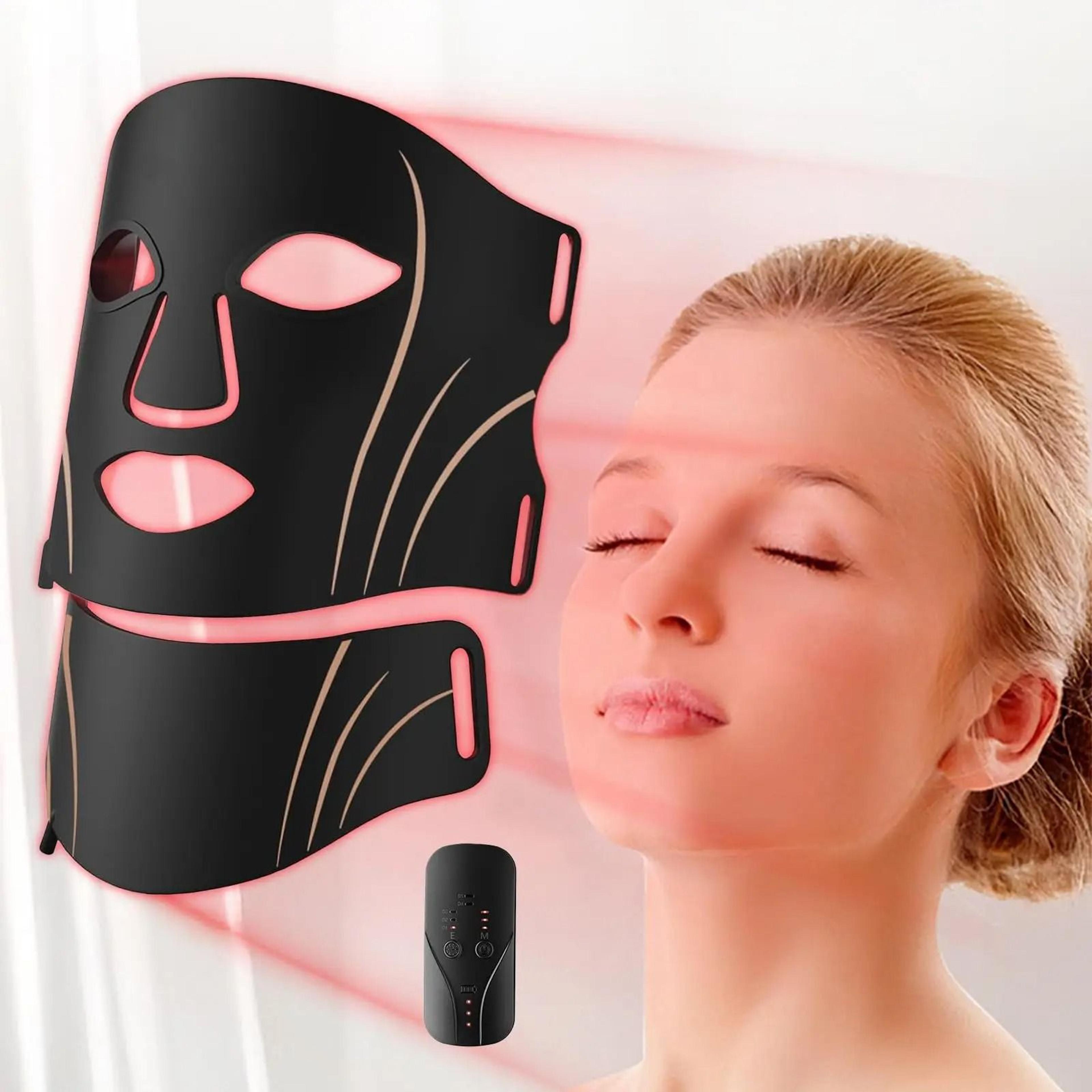 7 color led face mask usb rechargeable red light therapy mask