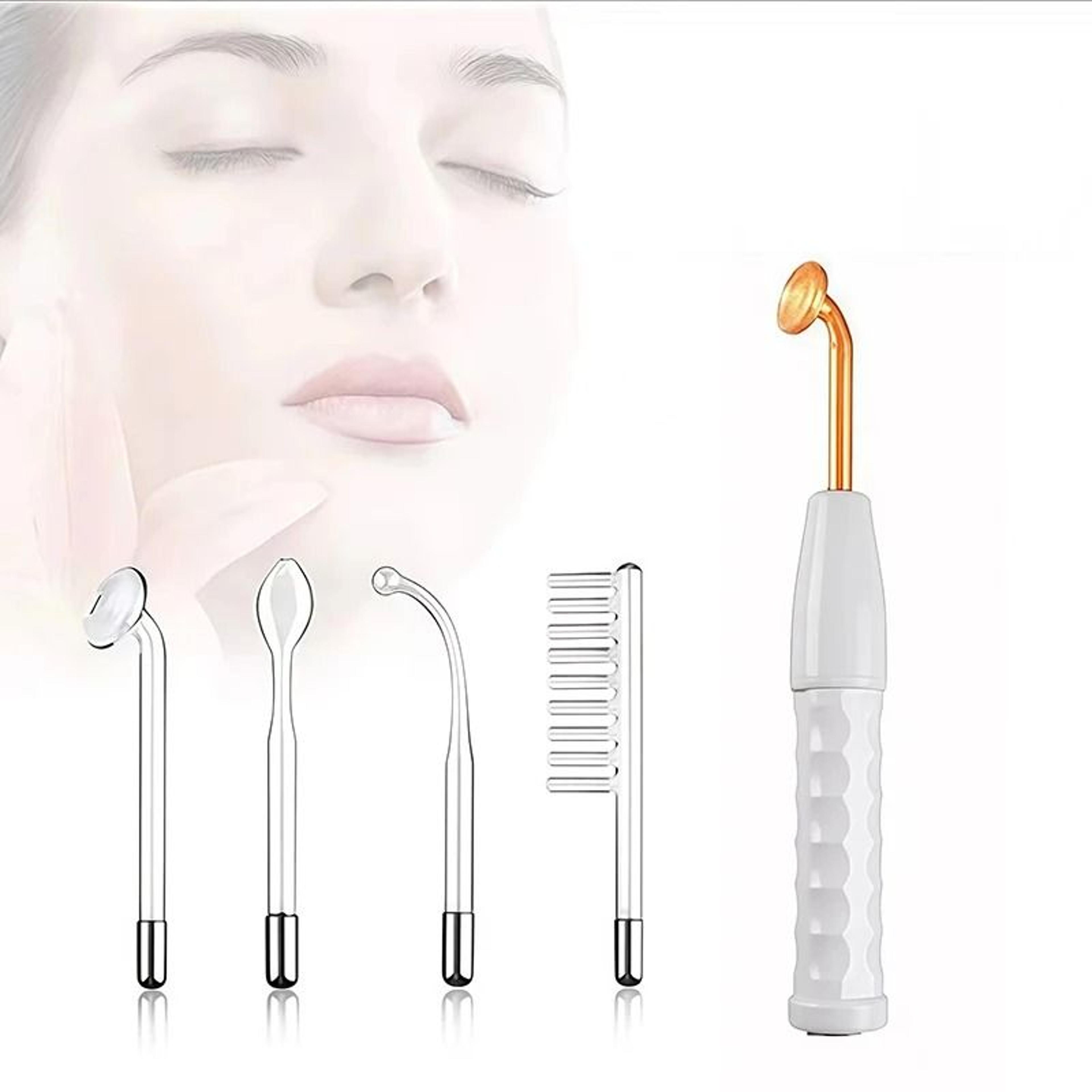 high frequency facial wand 4 in 1 portable skin care massager kit