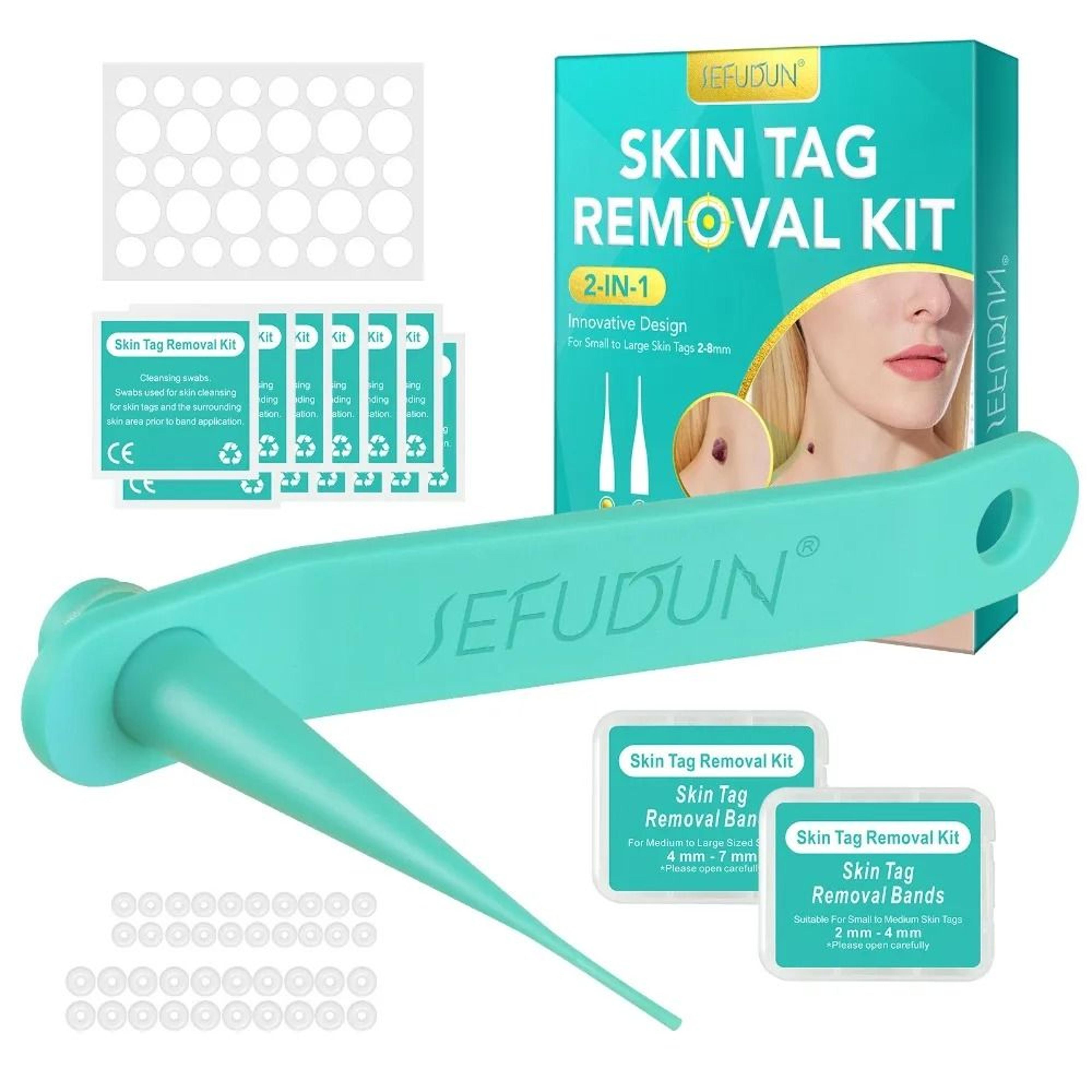 auto skin tag removal kit for small and large skin tags