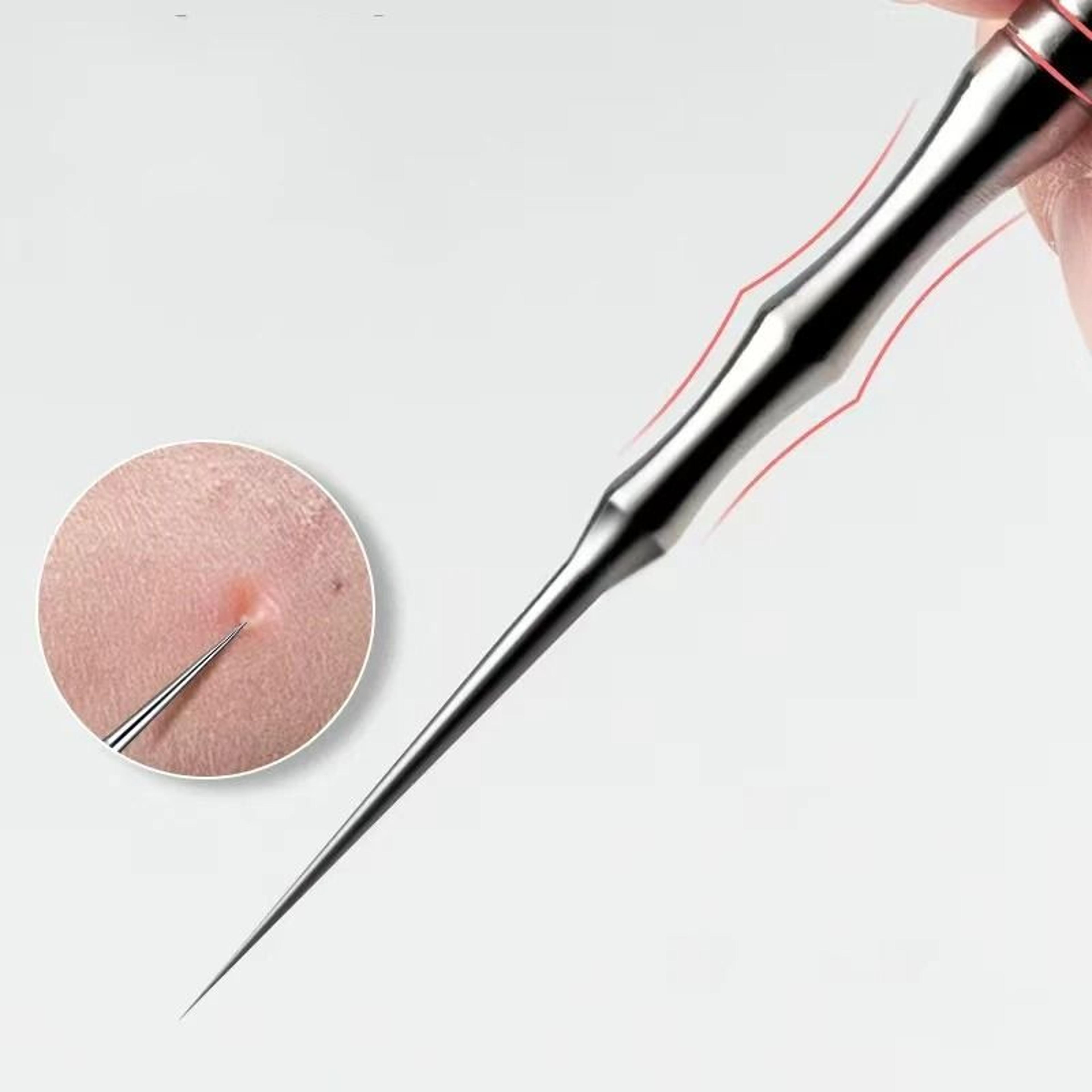 ultra fine blackhead tweezer and acne needle tool