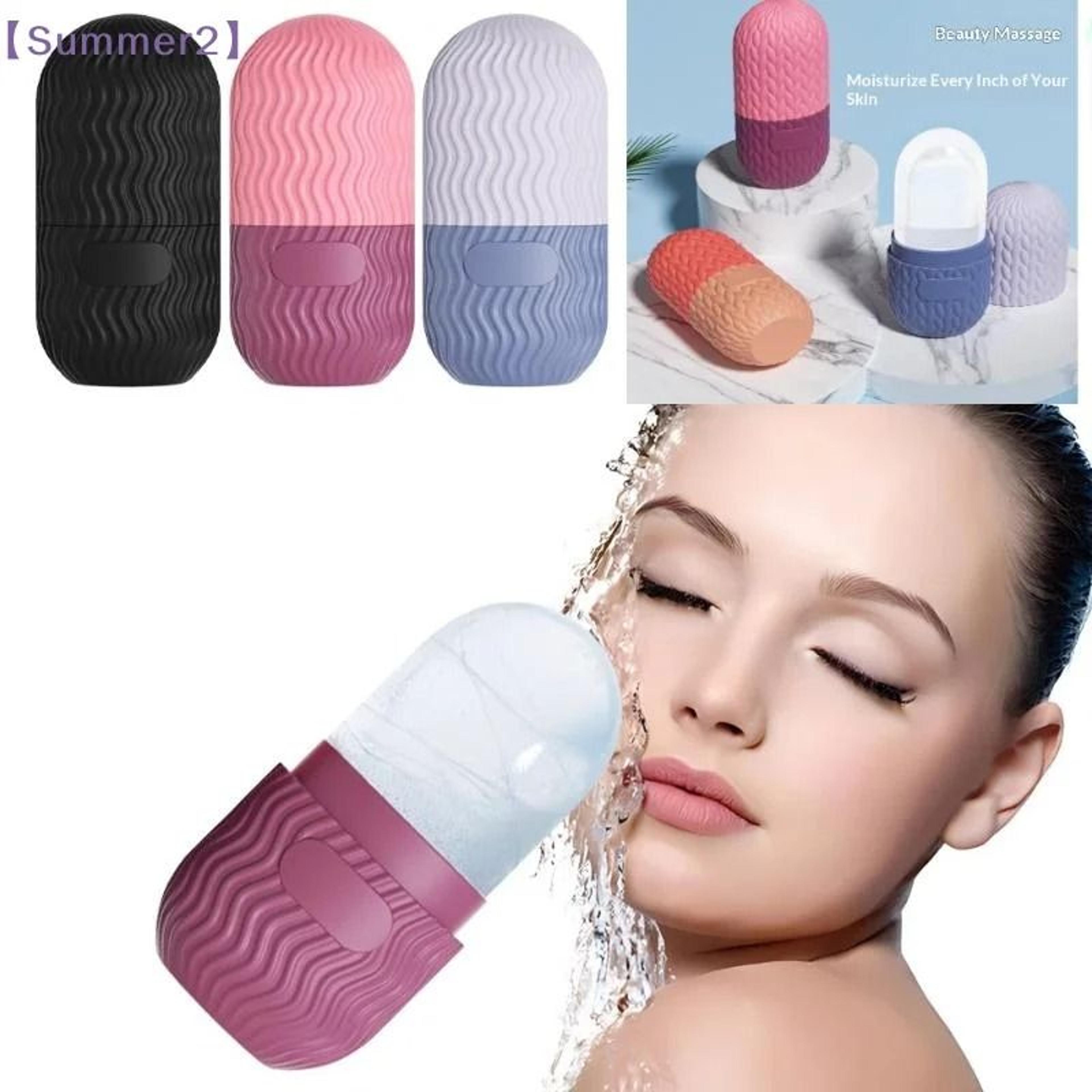 cooling face ice roller silicone mold for depuffing skin care