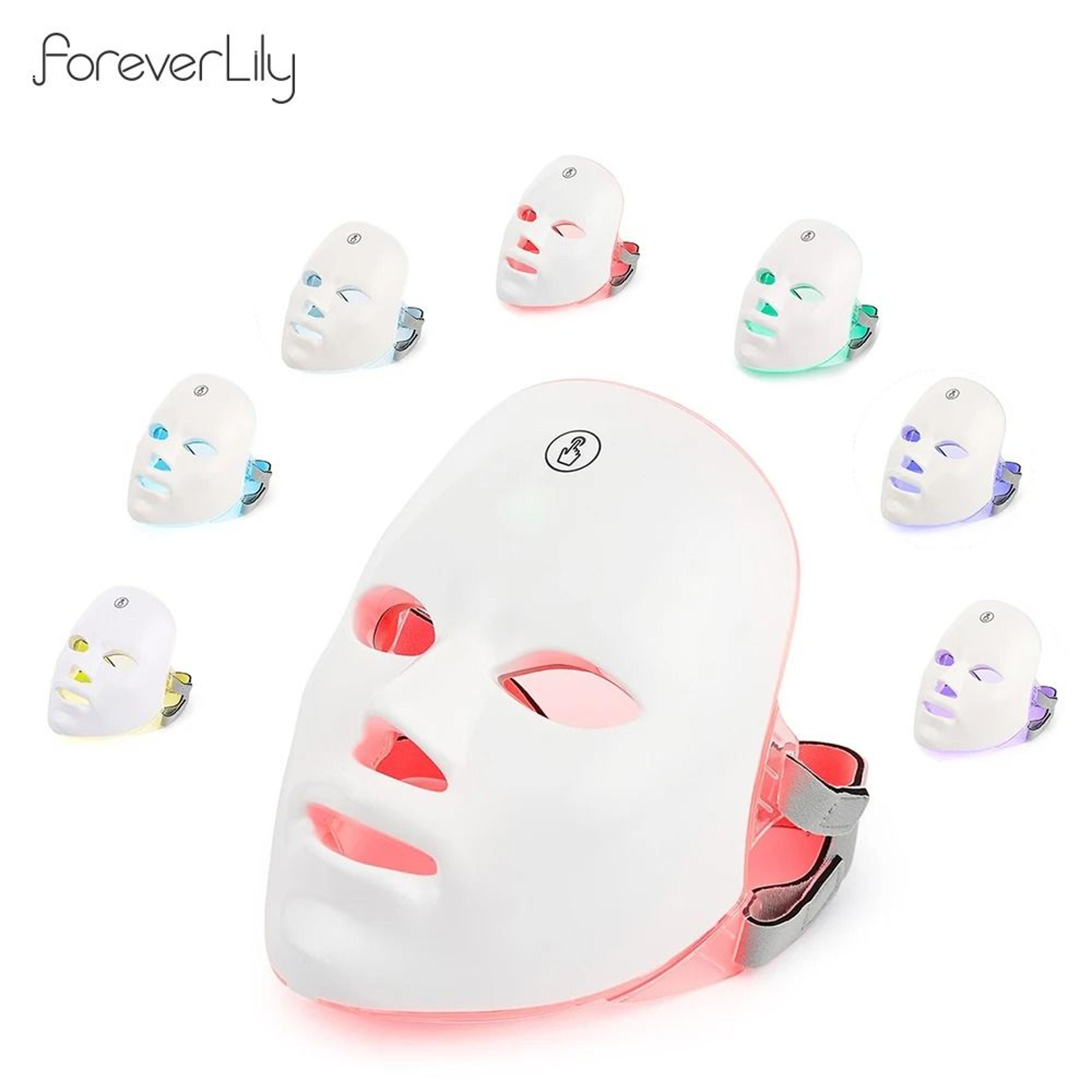 led facial mask red light therapy photon skin care device