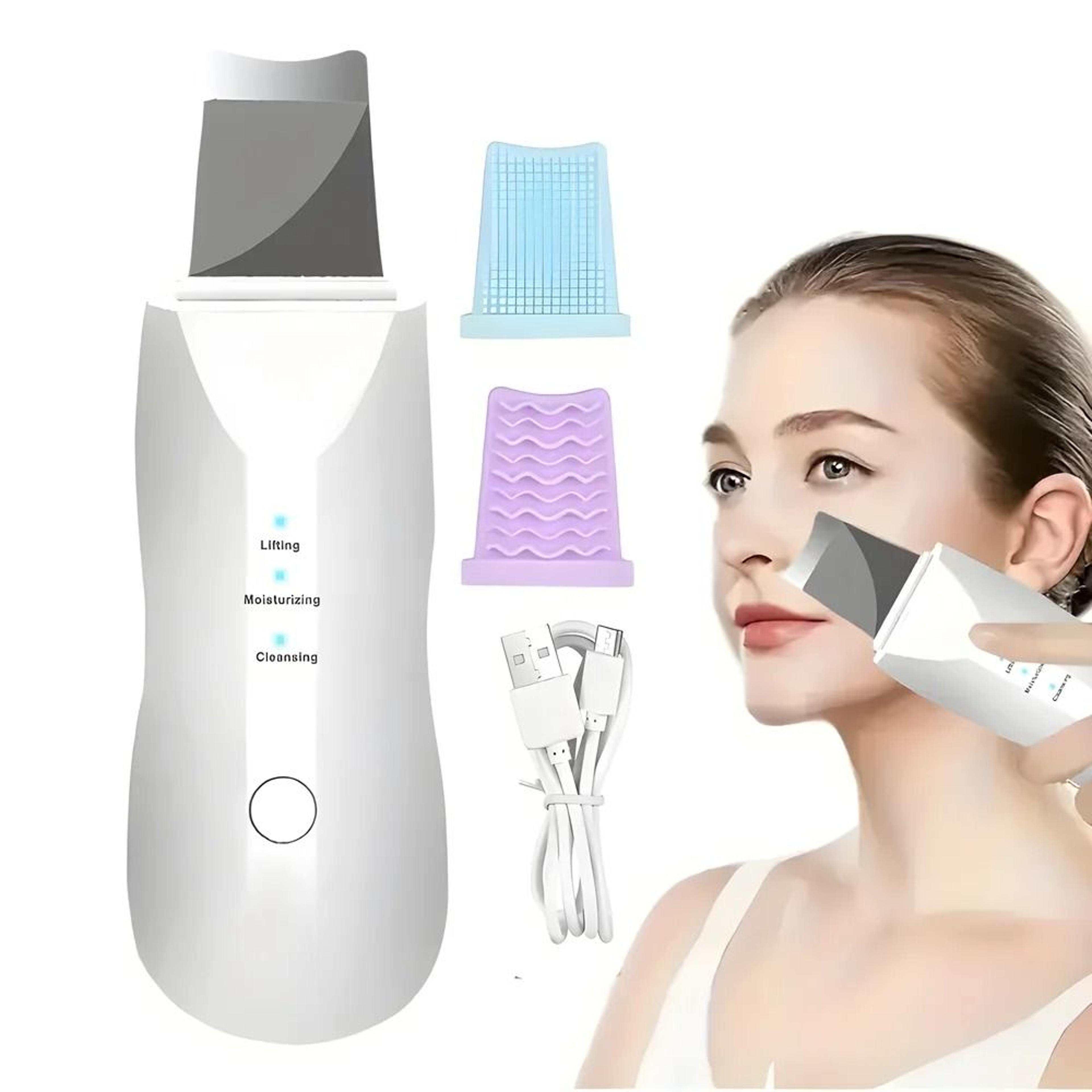 vibrating skin scrubber facial cleansing spatula