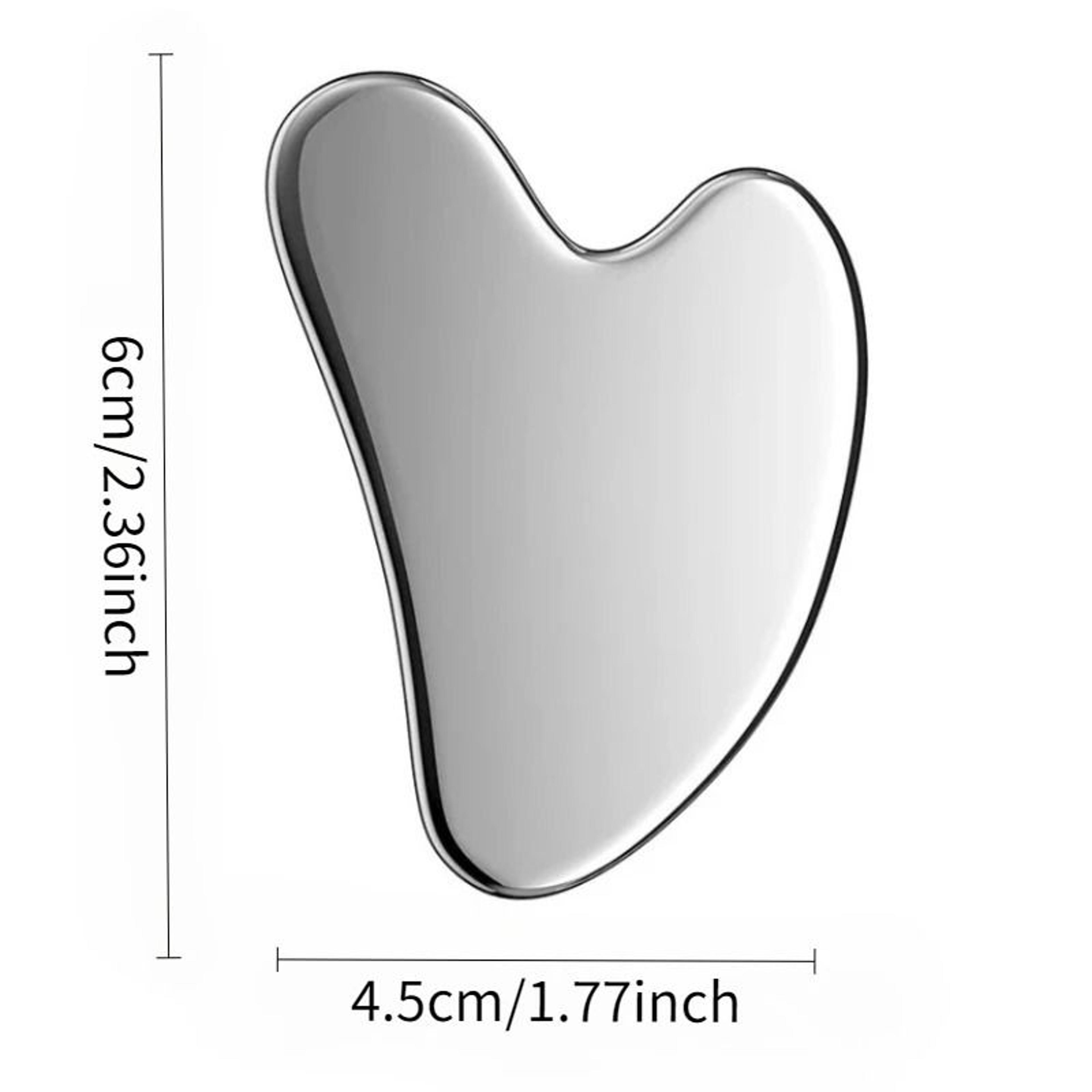 stainless steel gua sha cooling facial massage tool