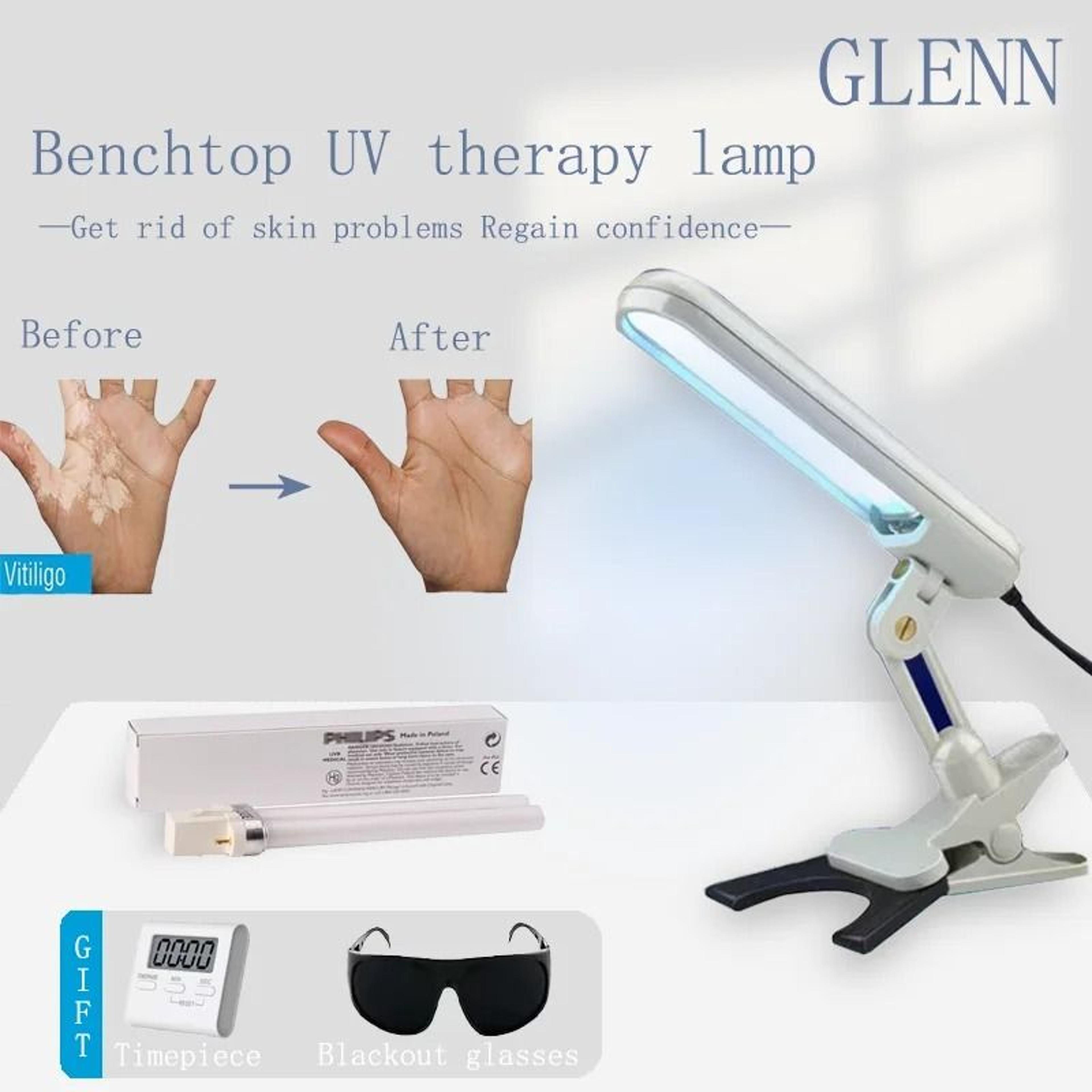uvb 311nm light therapy lamp for targeted skin care