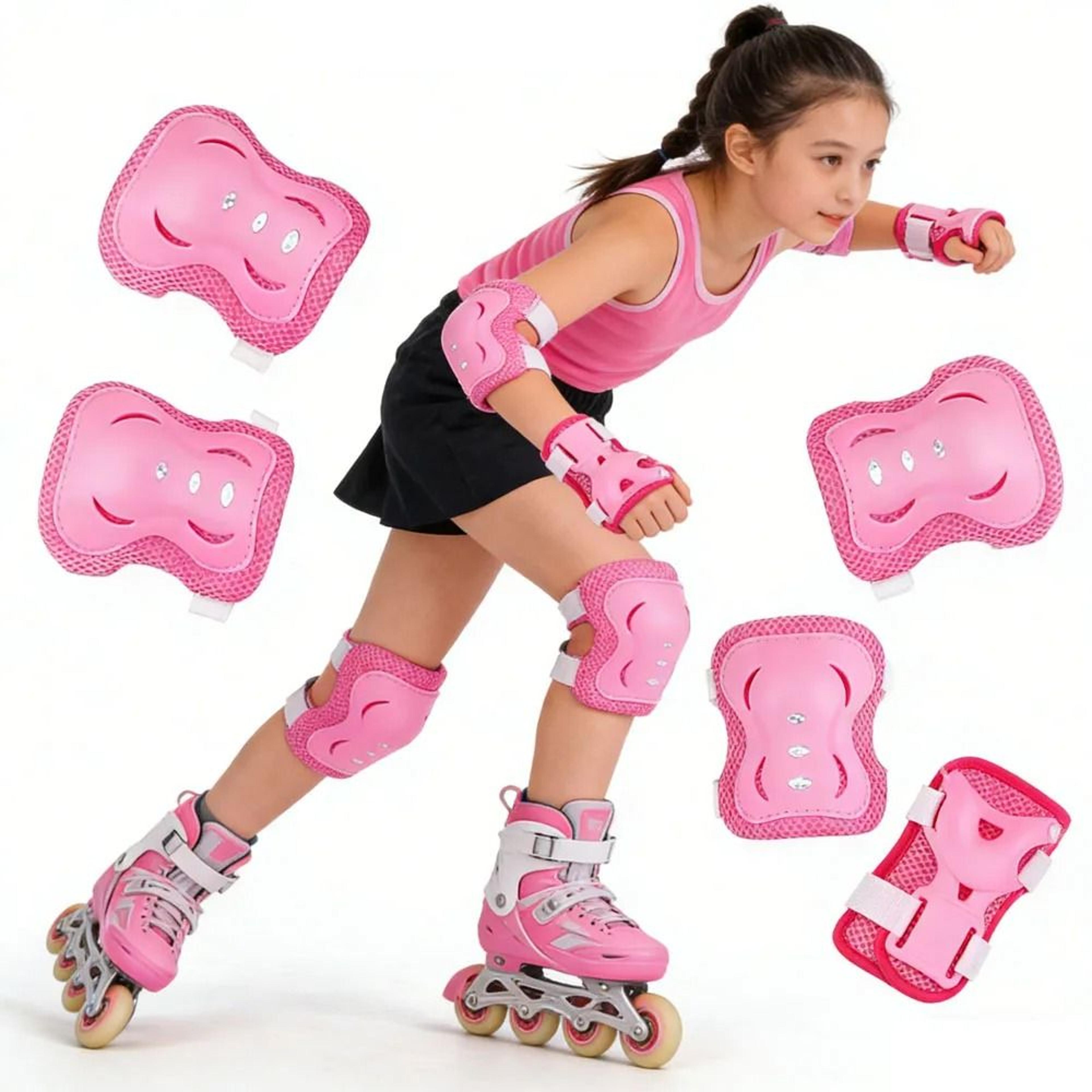 kids 6 piece protective gear set for skating and cycling