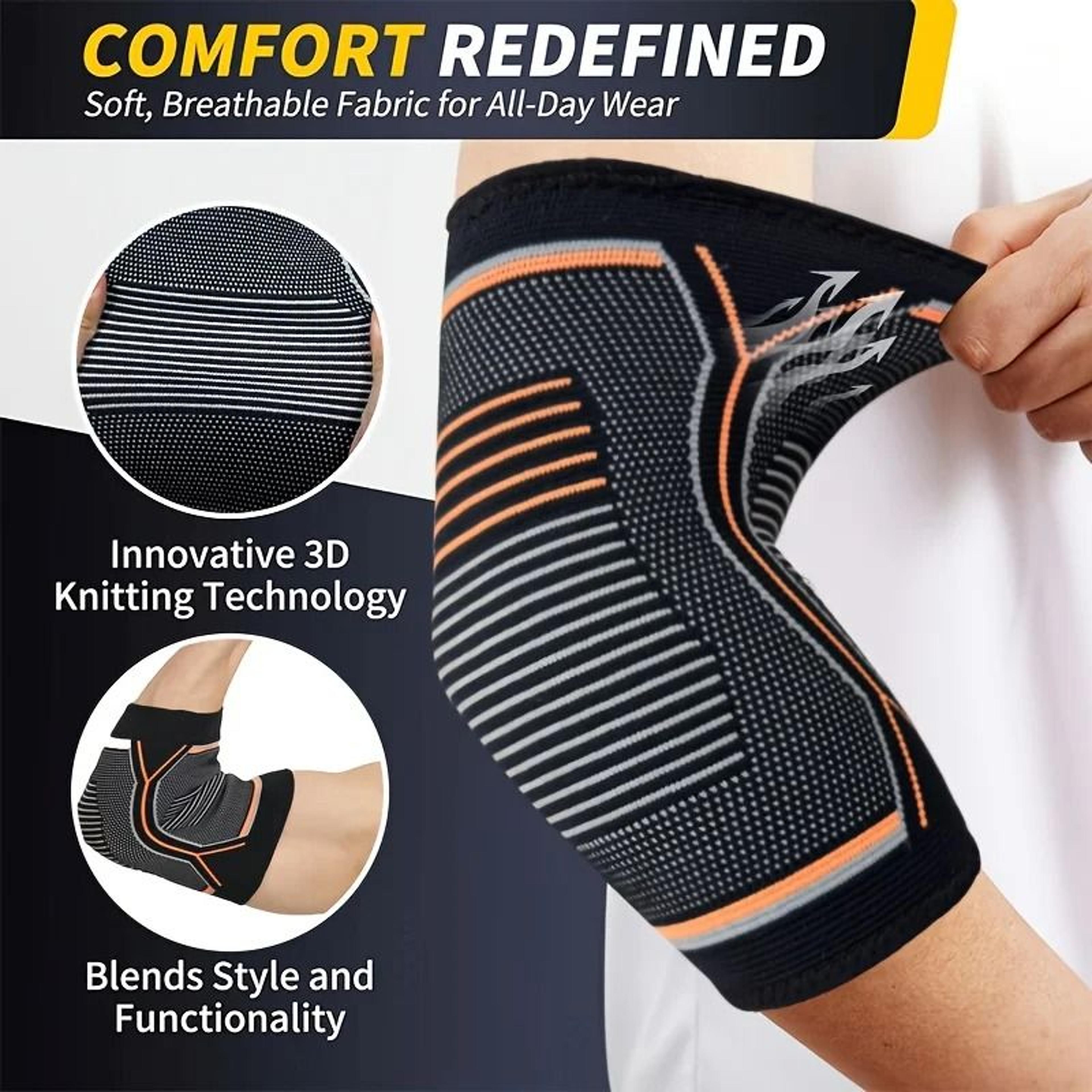 fitness compression elbow support sleeve