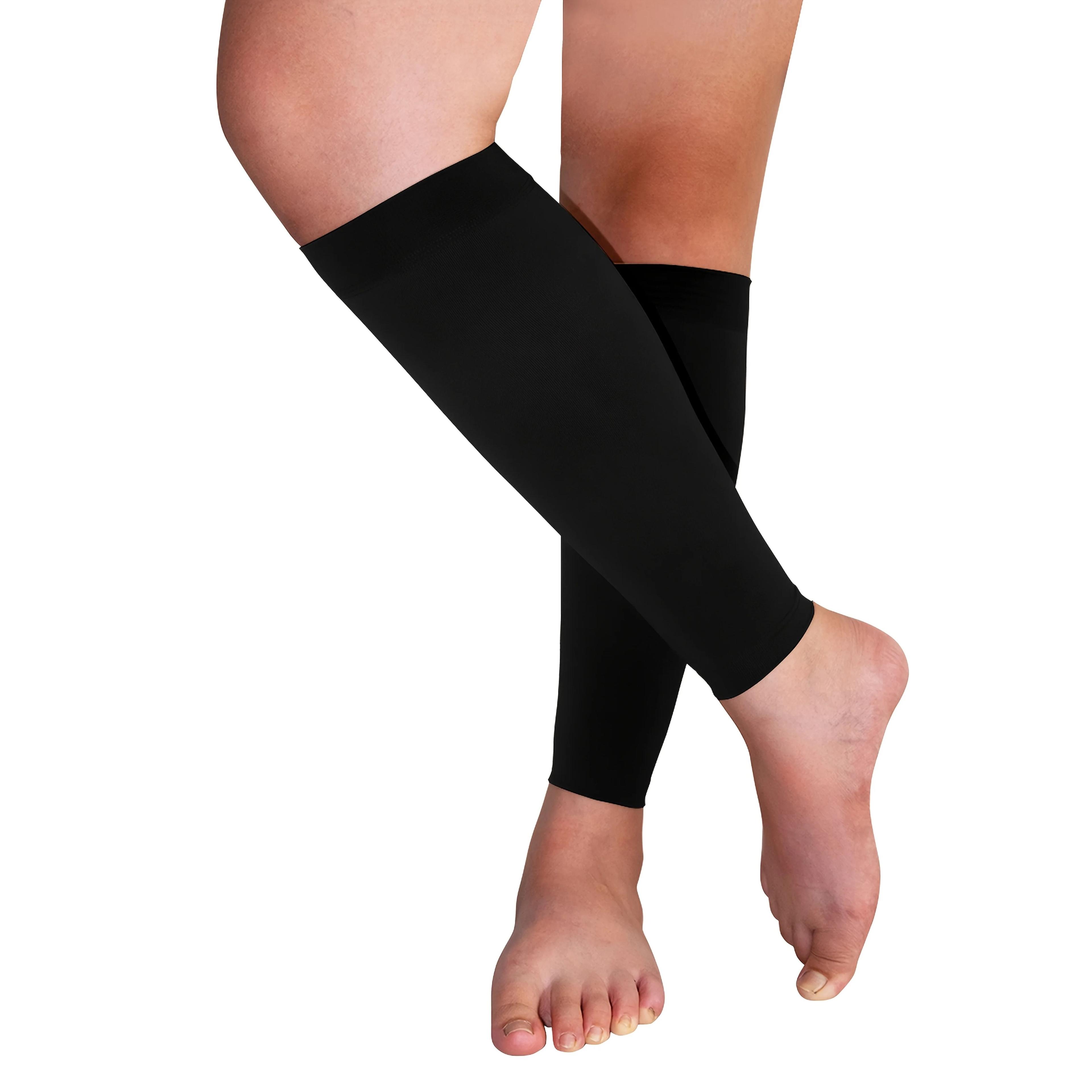 segmented compression calf sleeves for leg support