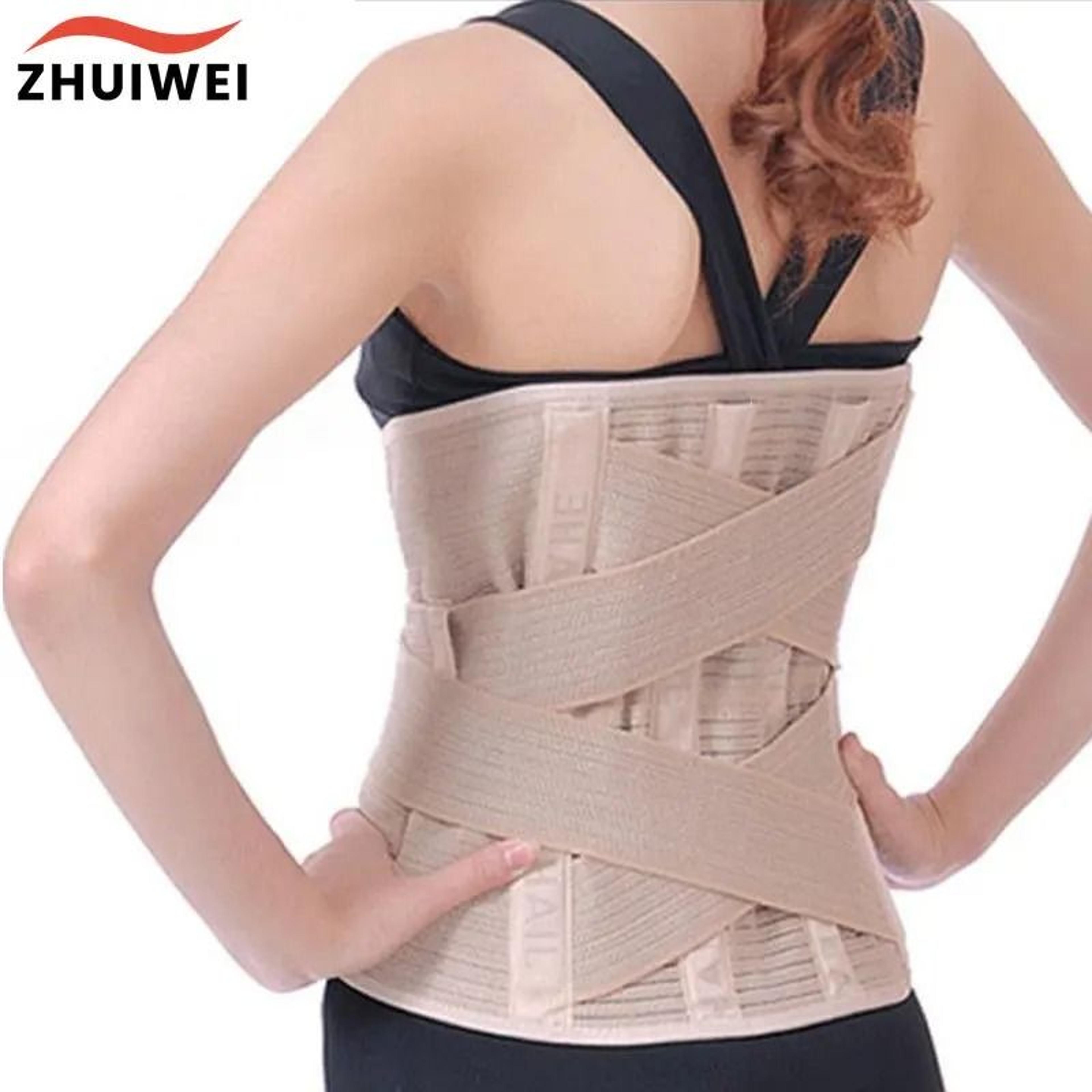 adjustable lumbar support and waist shaping belt