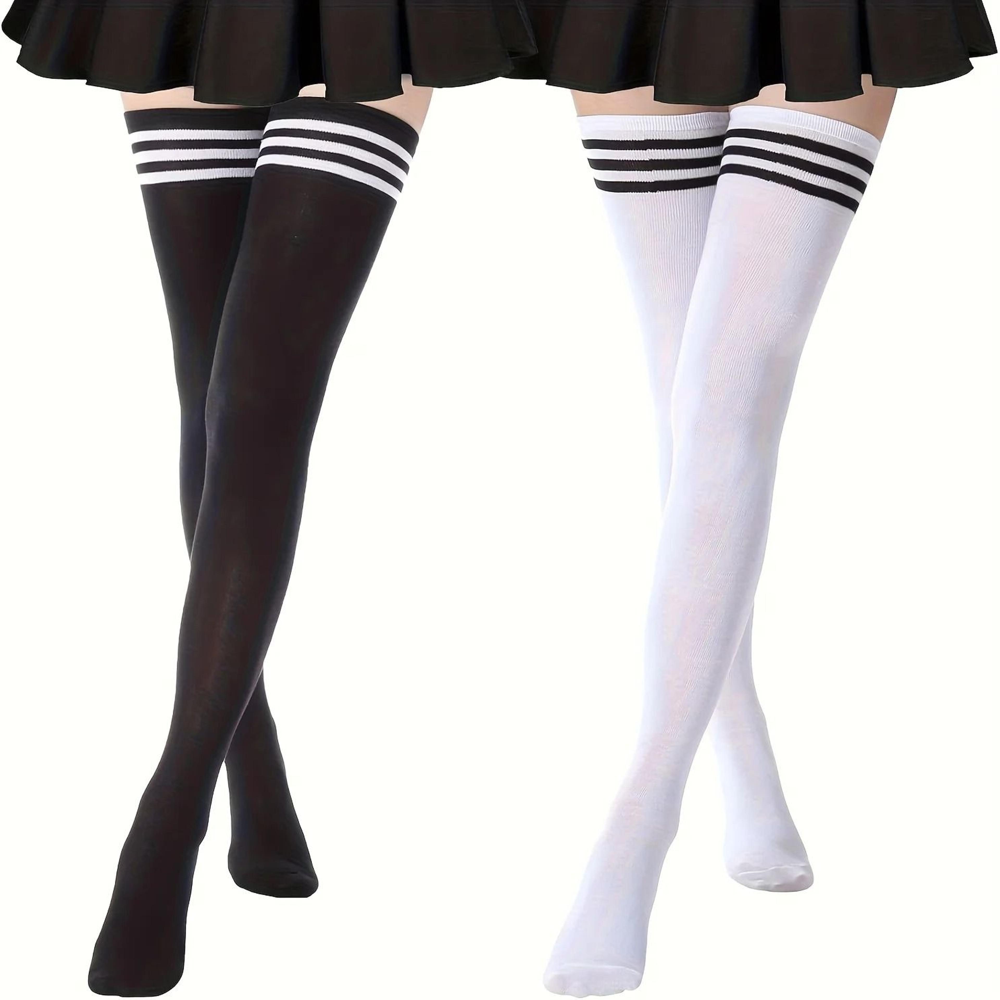 classic thigh high socks for women