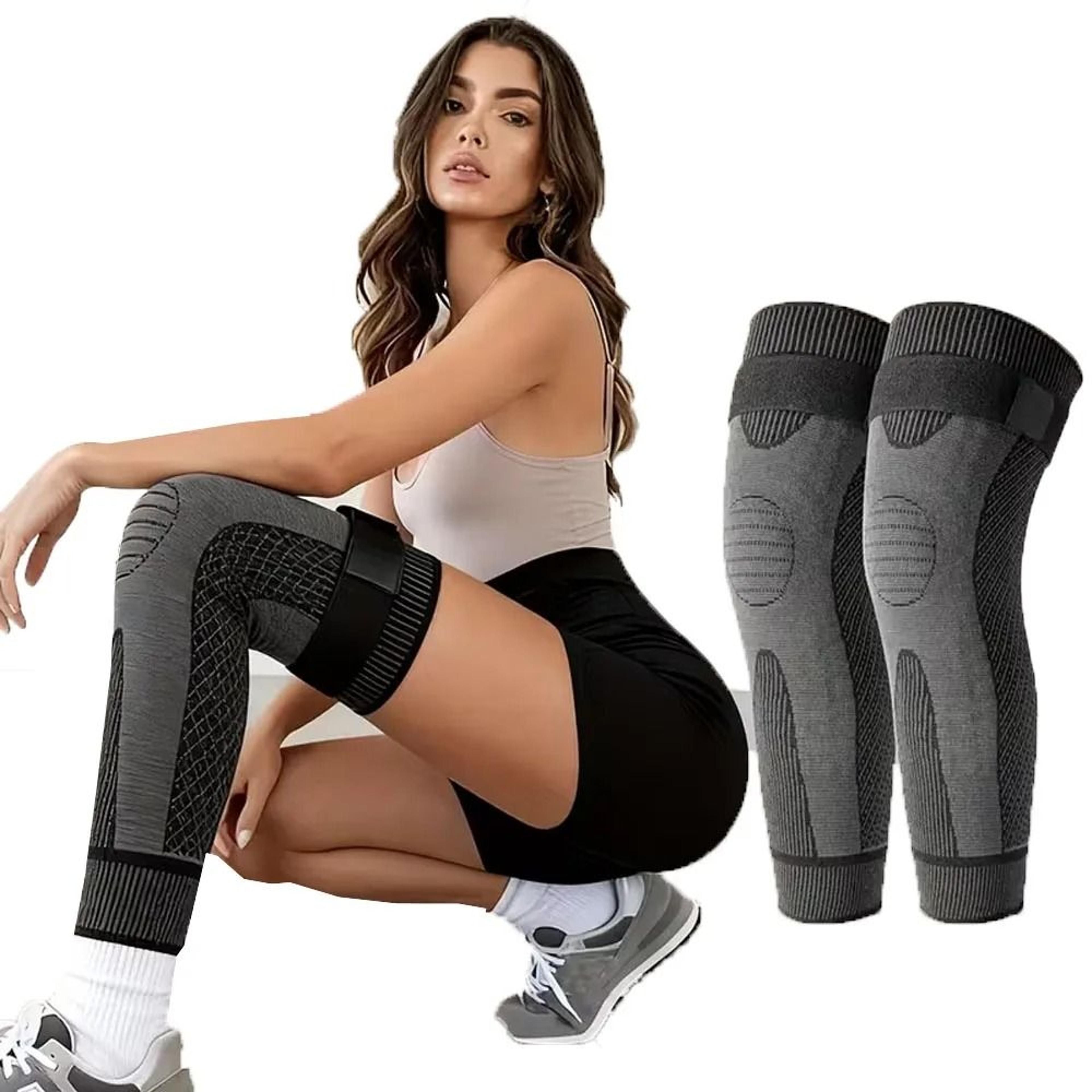 flexifit long compression knee sleeves pair