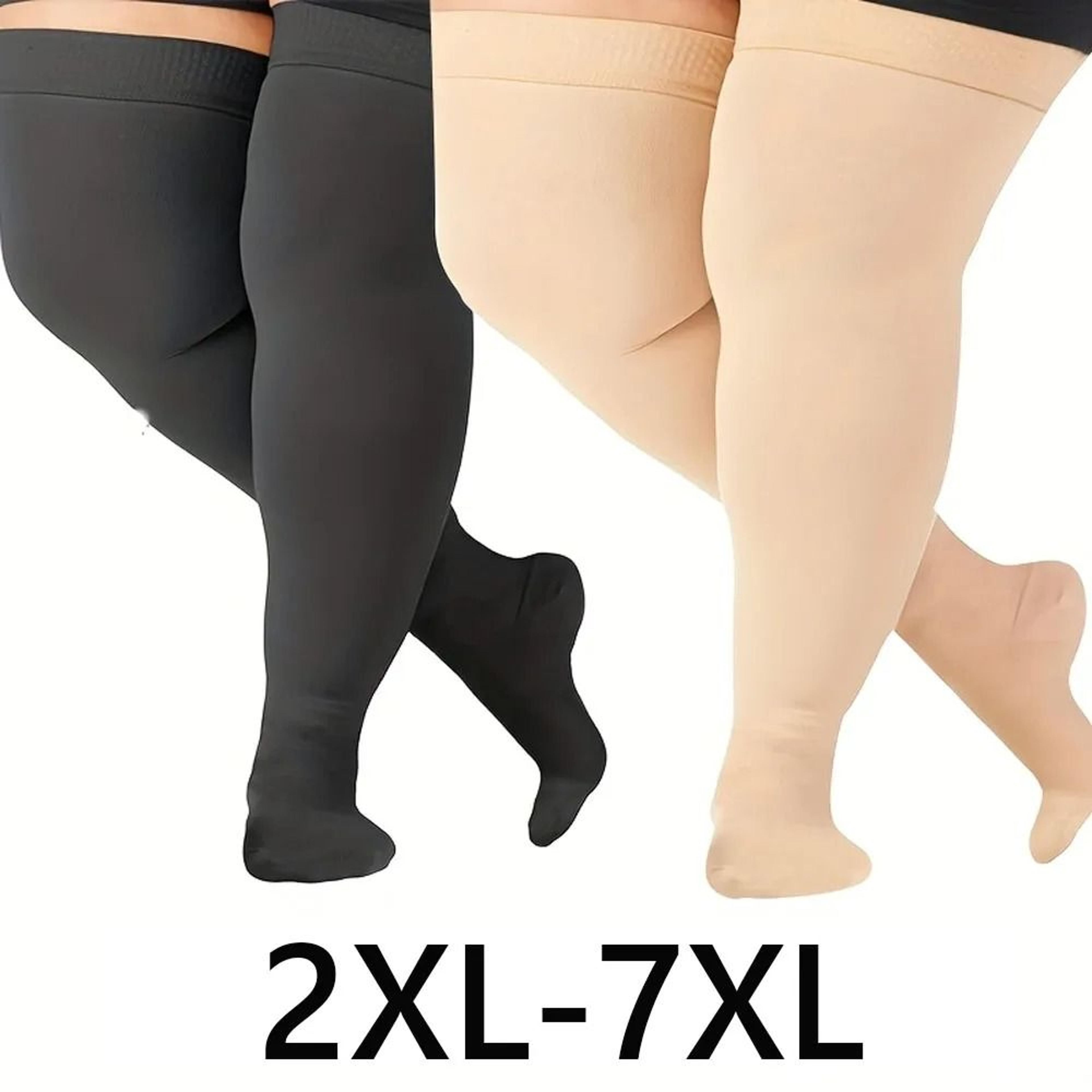 full leg thigh high compression stockings for running