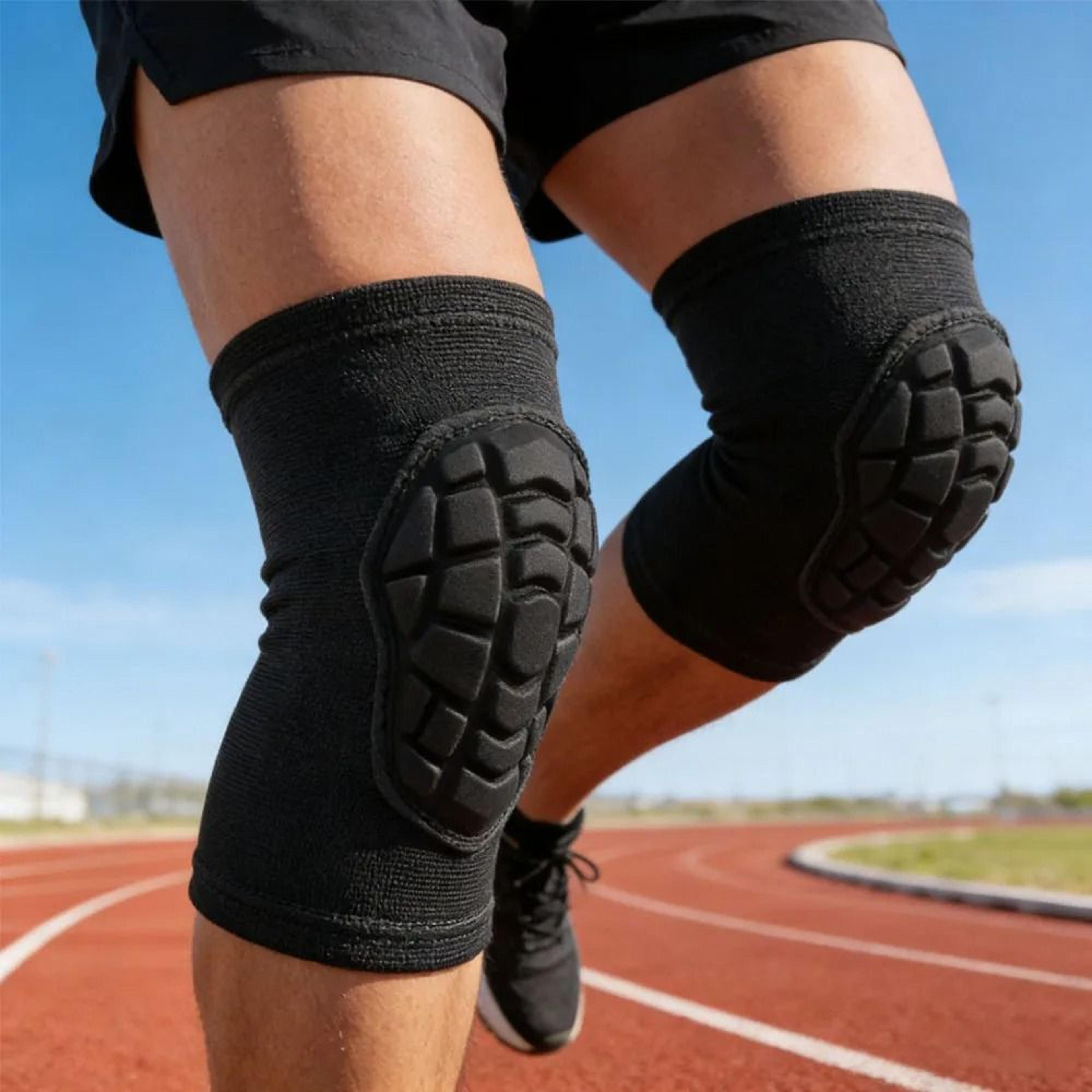 padded sports knee compression sleeves for youth adults and active training