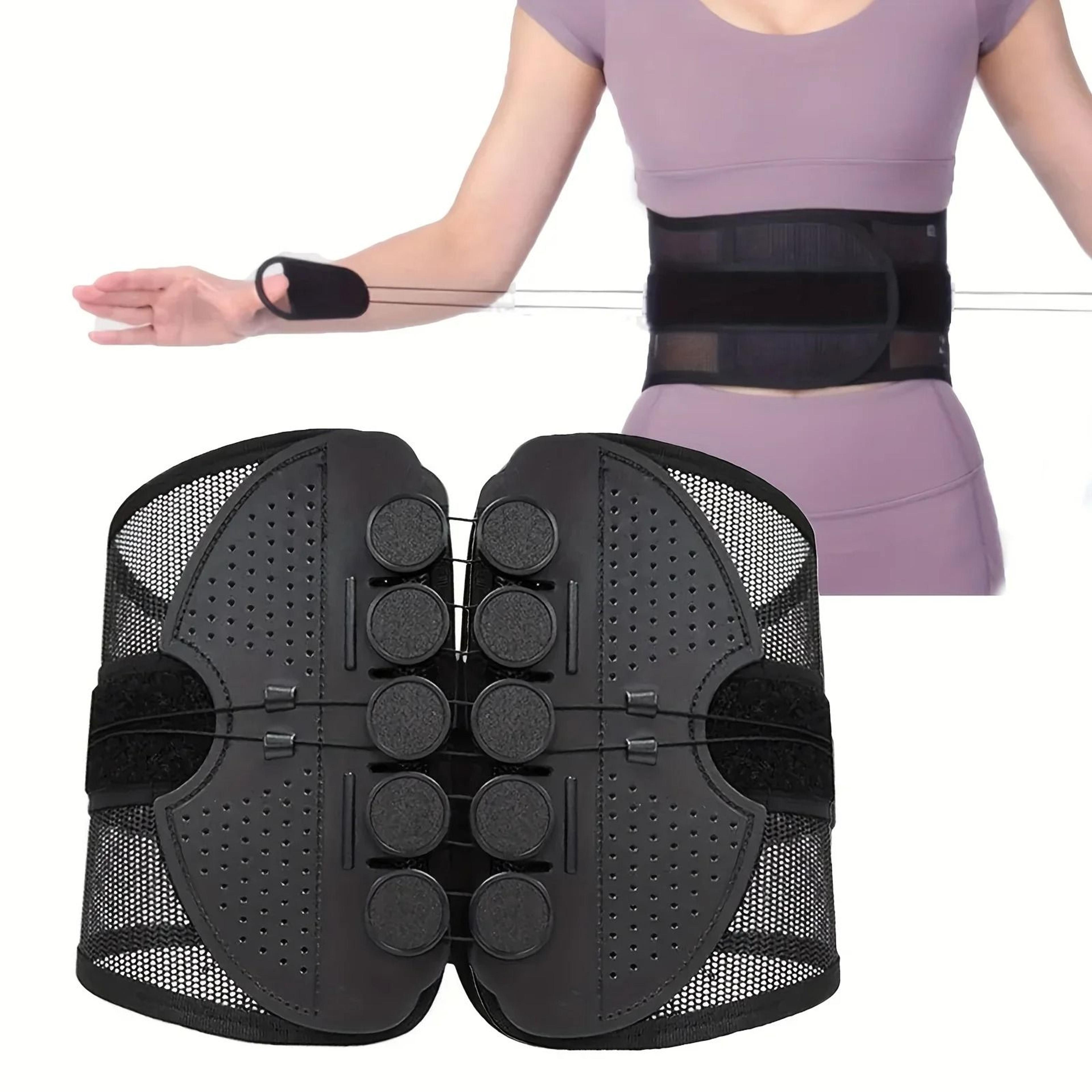 adjustable double drawstring waist support belt for hiking camping and fitness