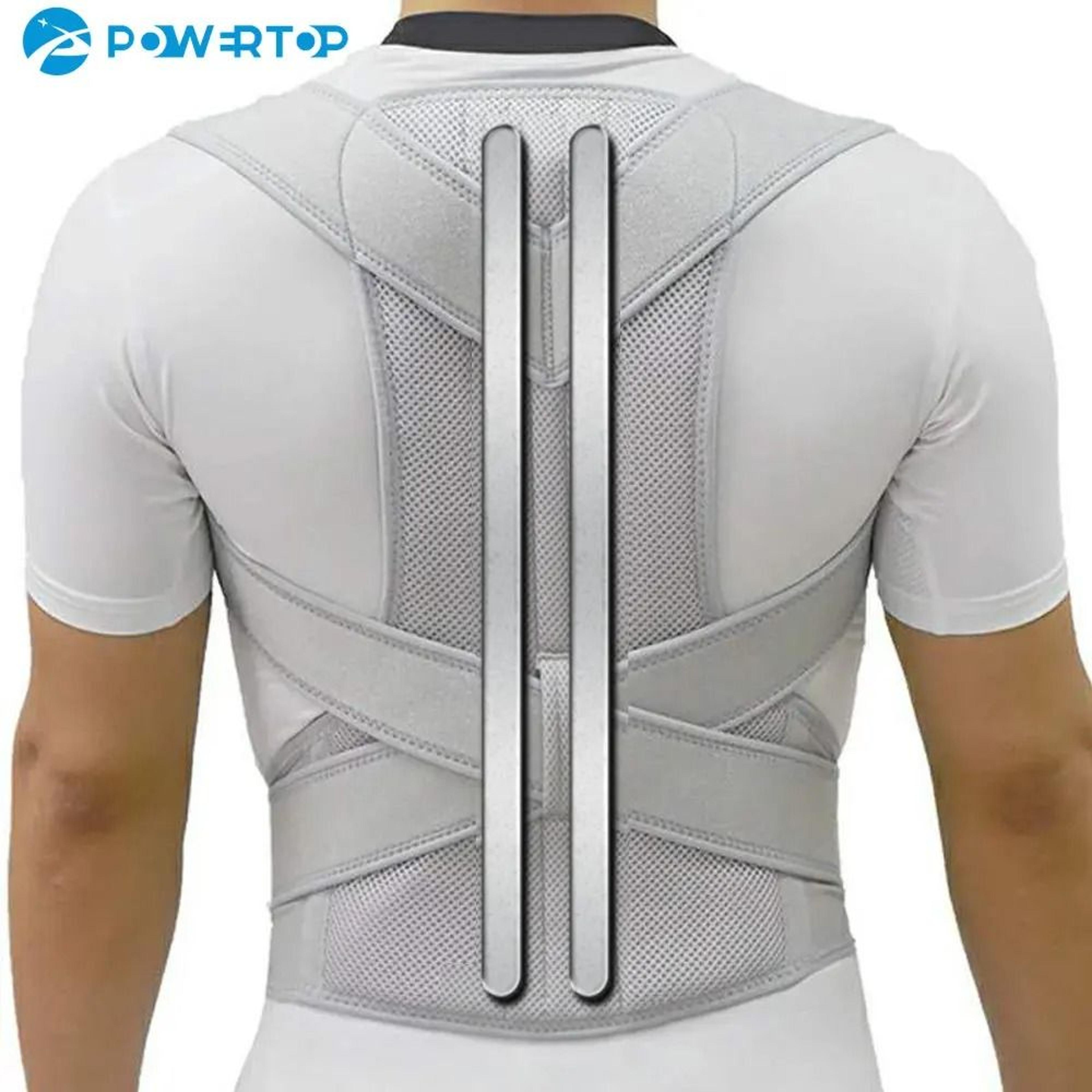 adjustable alloy bar posture corrector back brace for full spine support