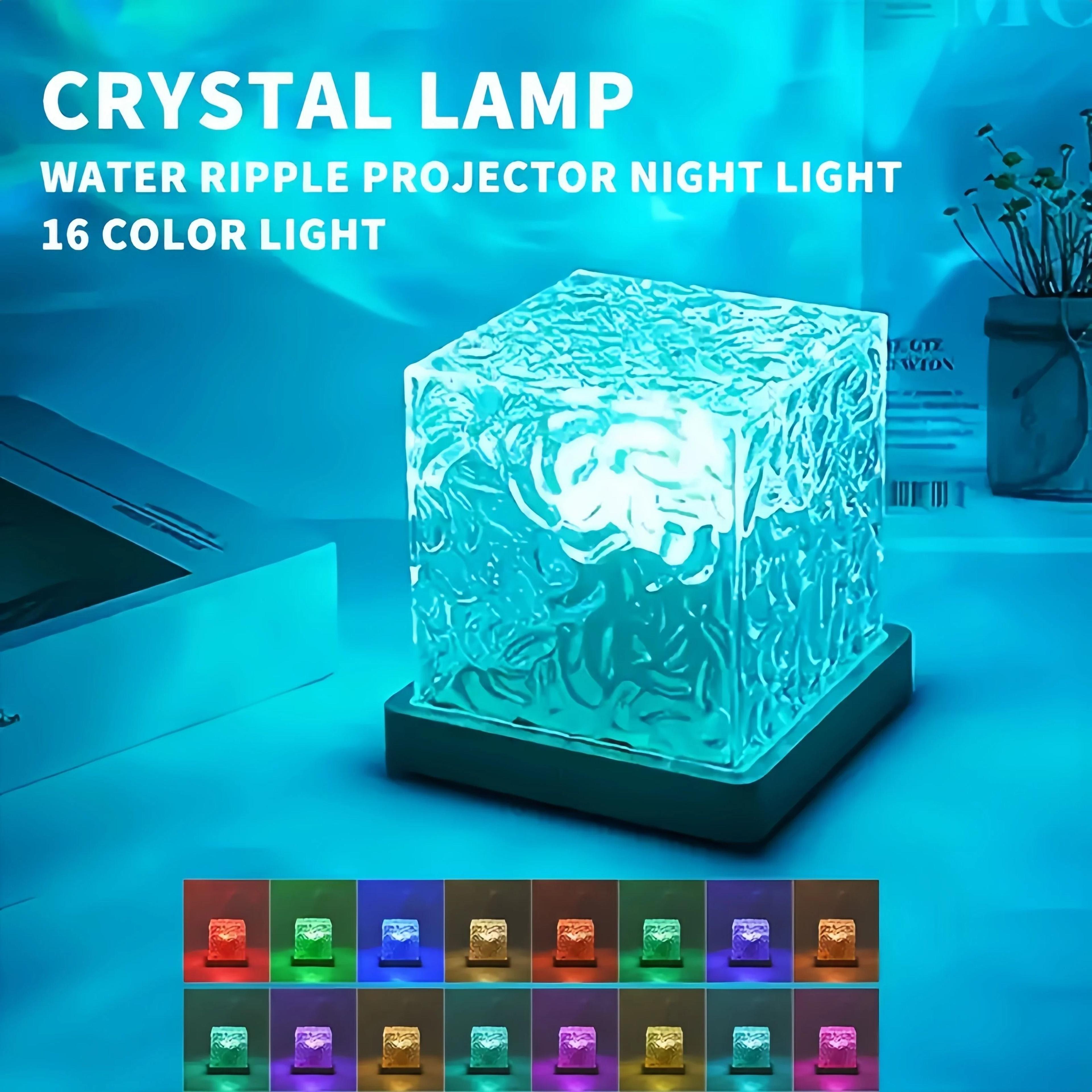 aquaglow ocean wave projector light with 16 color remote control
