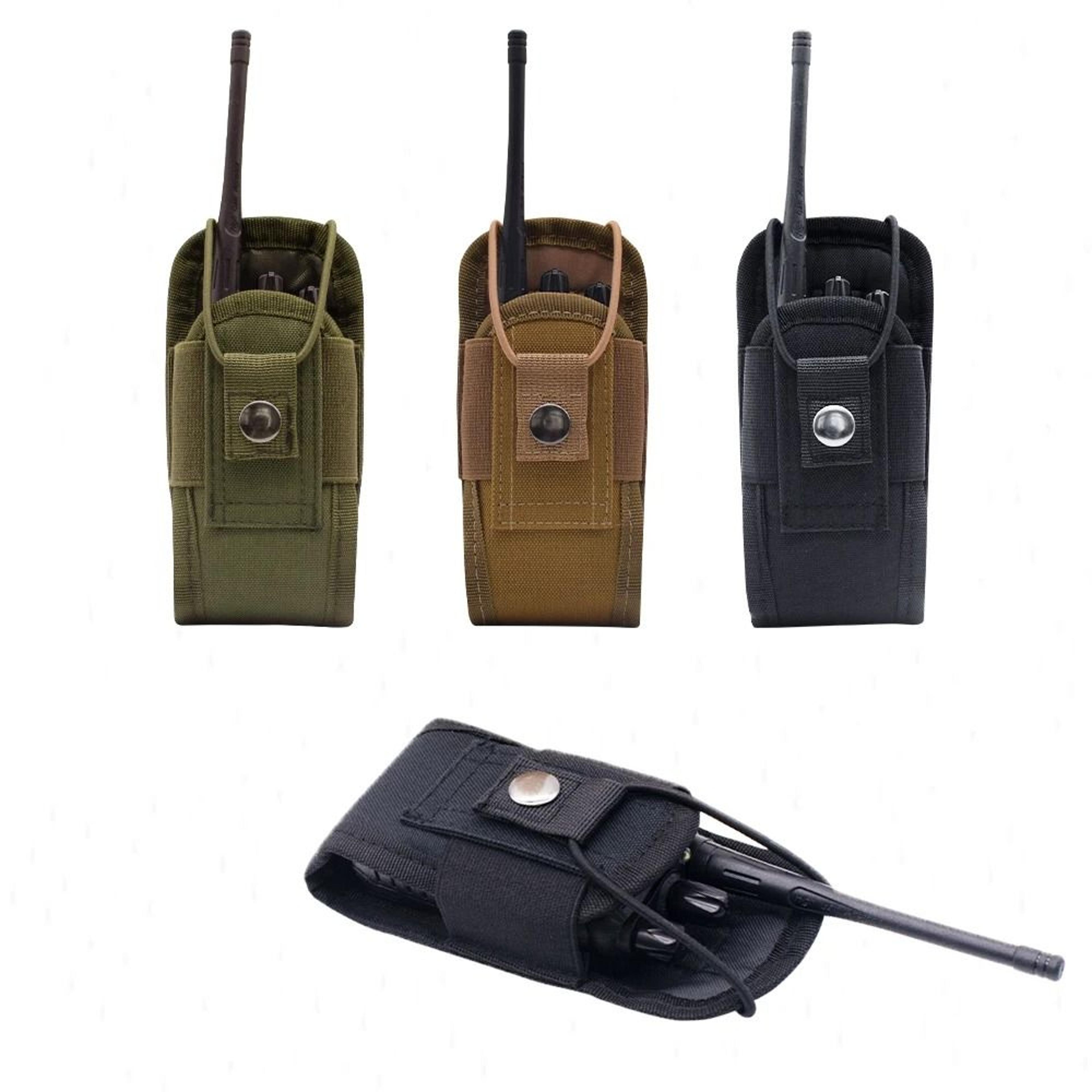 tactical molle walkie talkie radio pouch