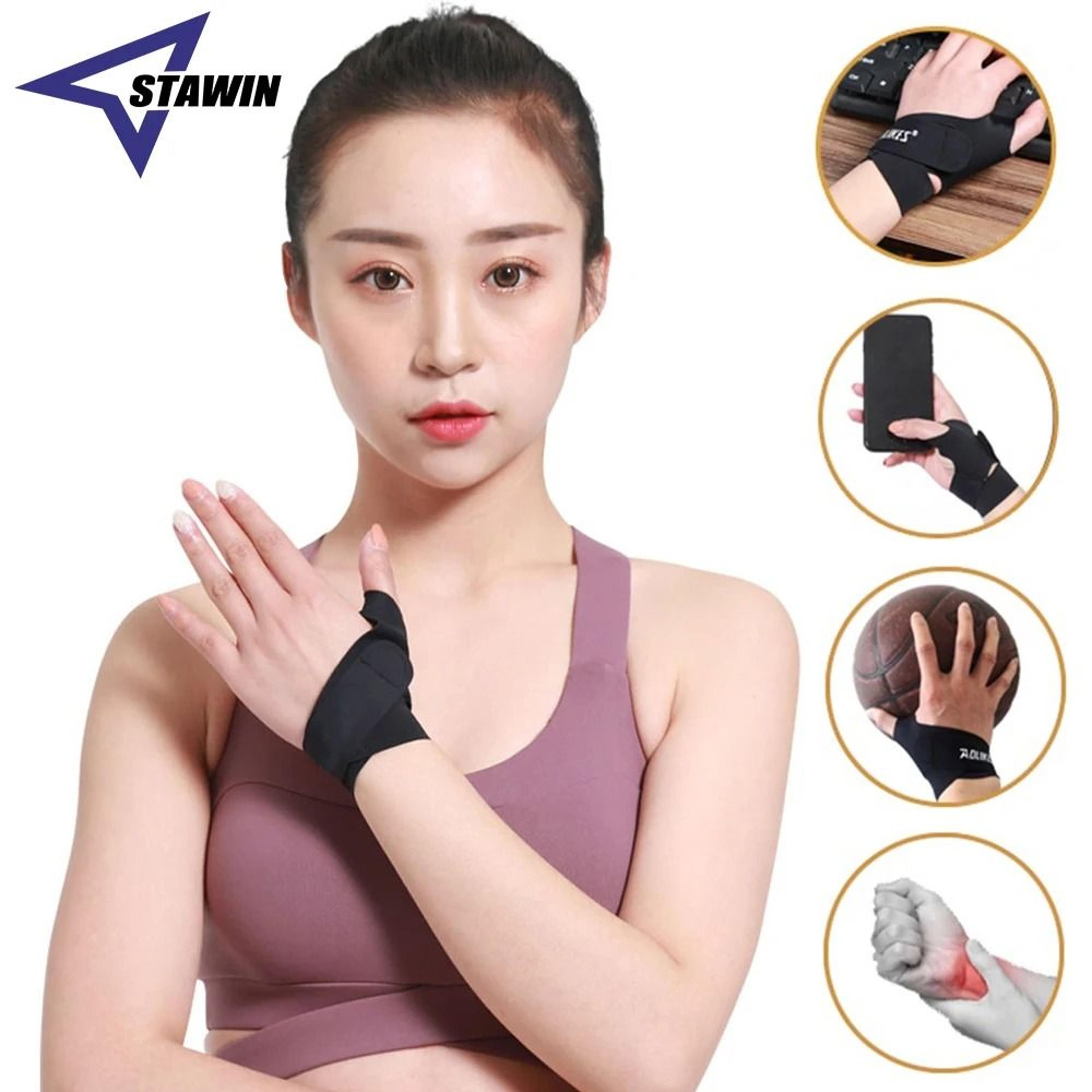 adjustable wrist splint brace with thumb support