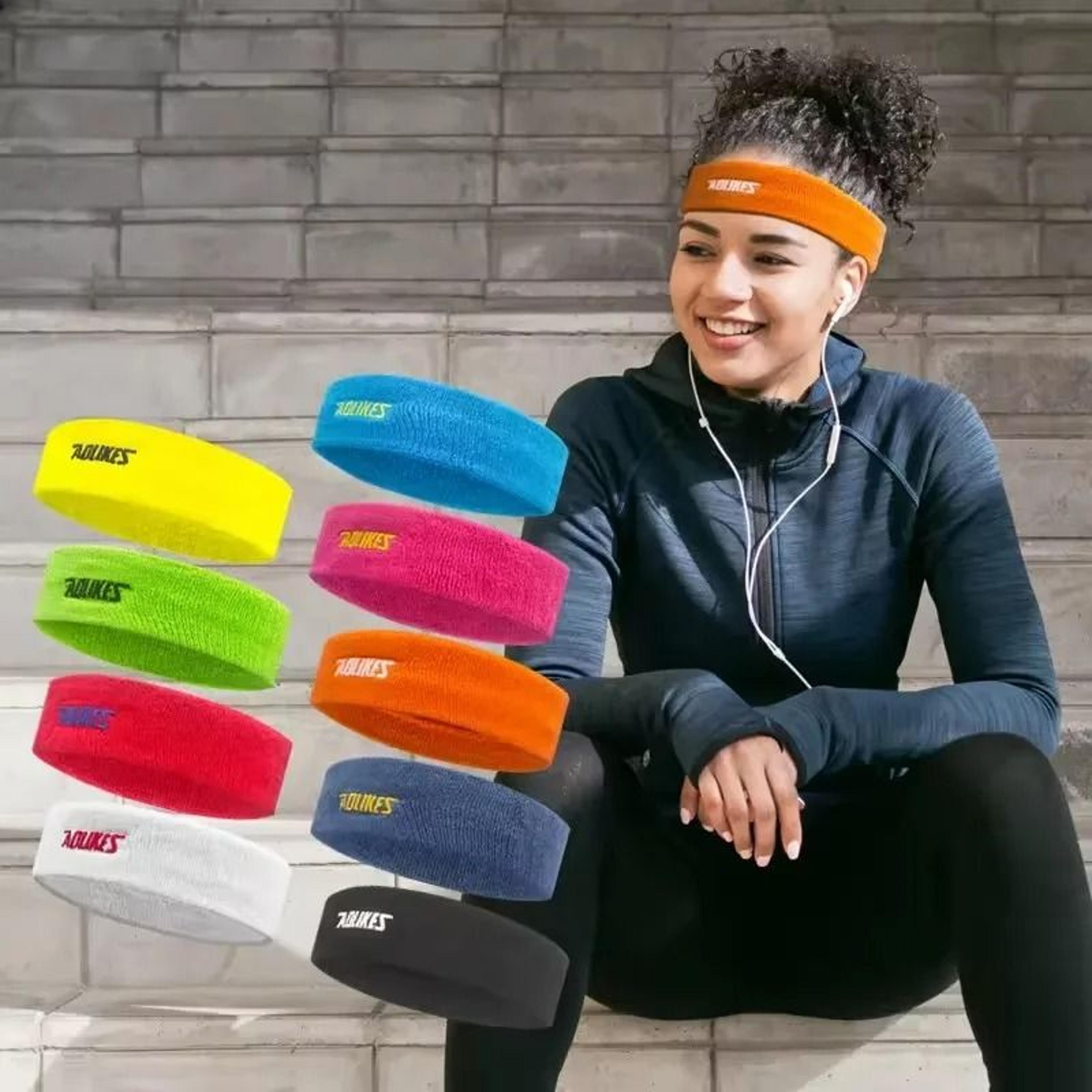 aolikes cotton sports sweat headband