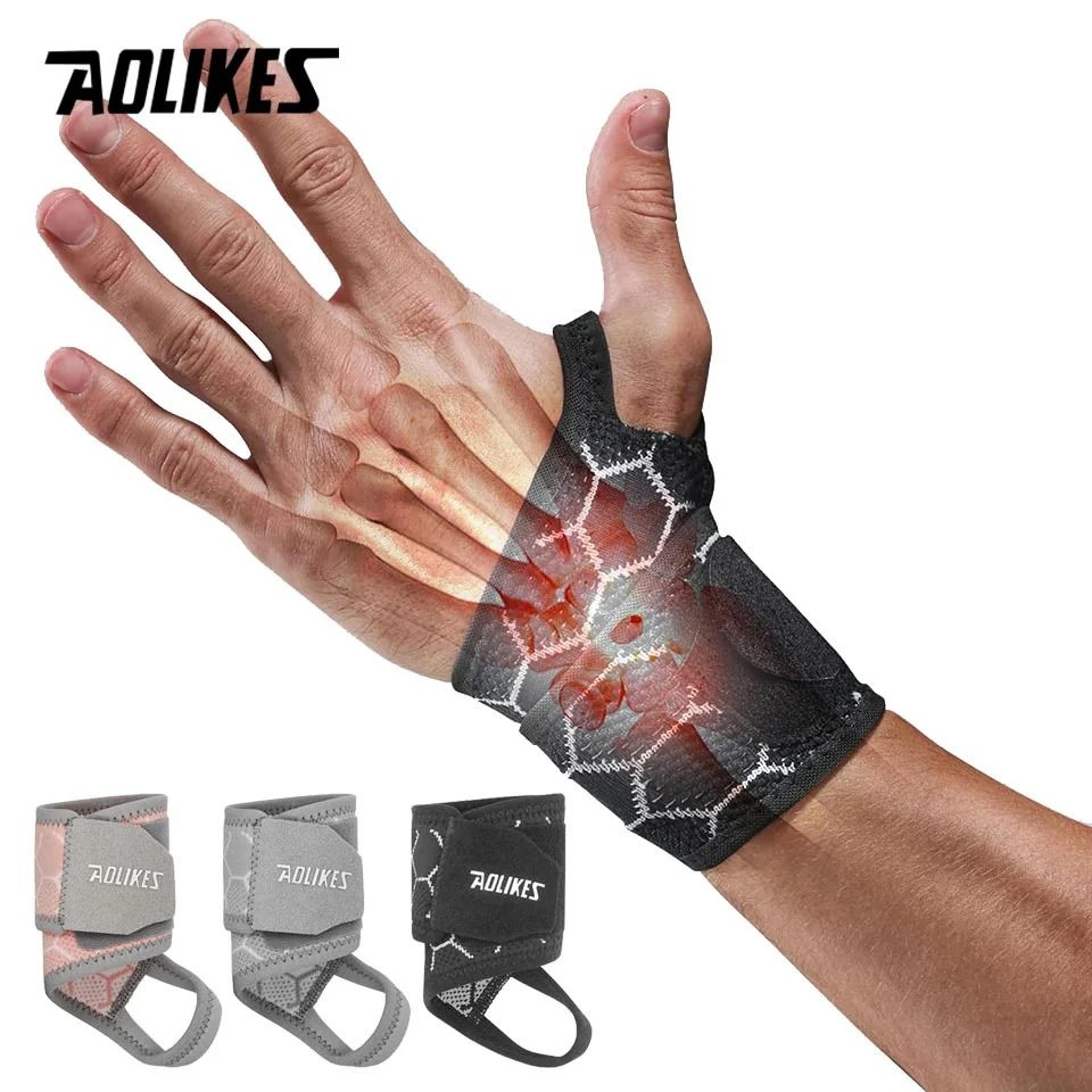 aolikes adjustable compression wrist brace for carpal tunnel work and daily hand support