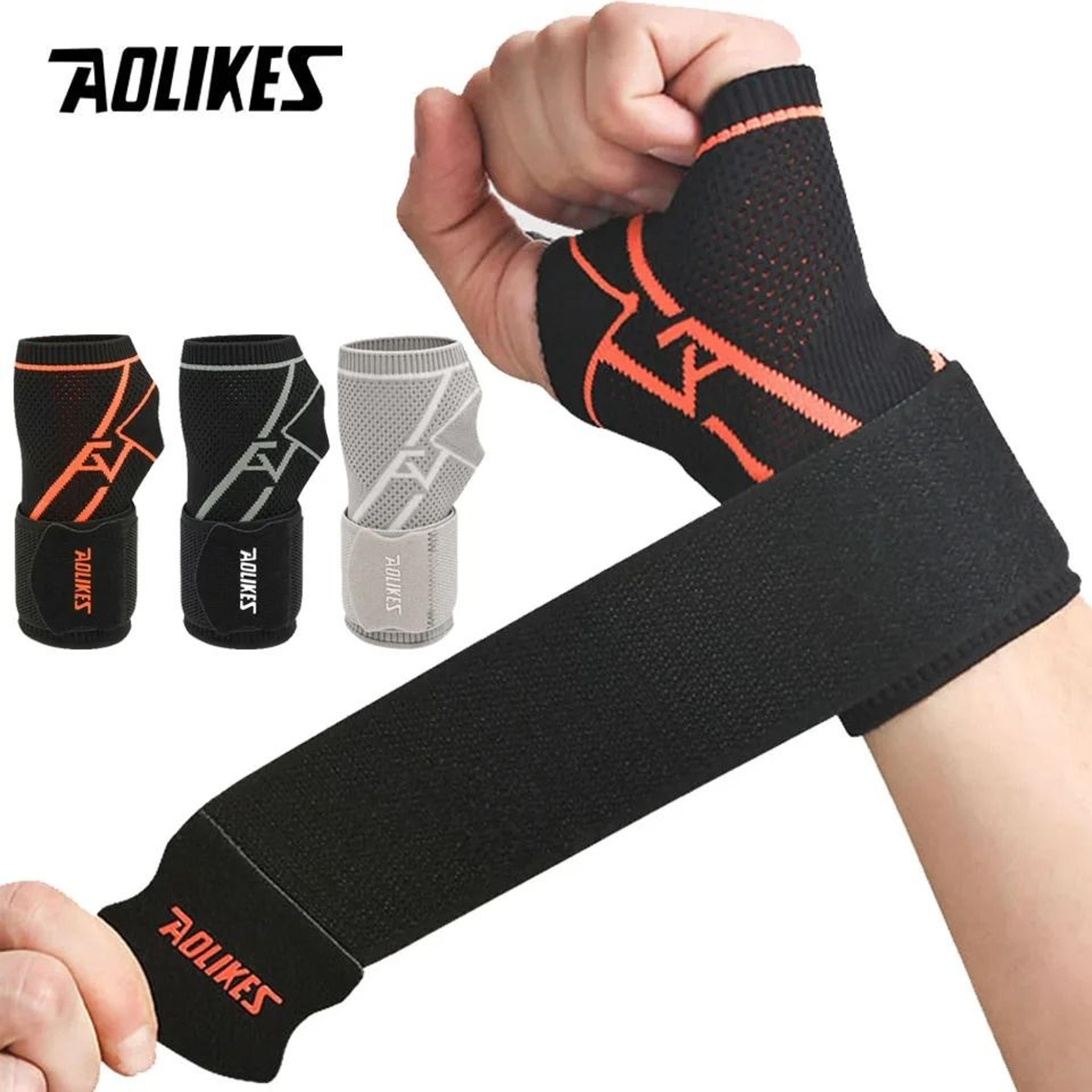 aolikes adjustable elastic wrist support brace for sports sprains work and daily protection