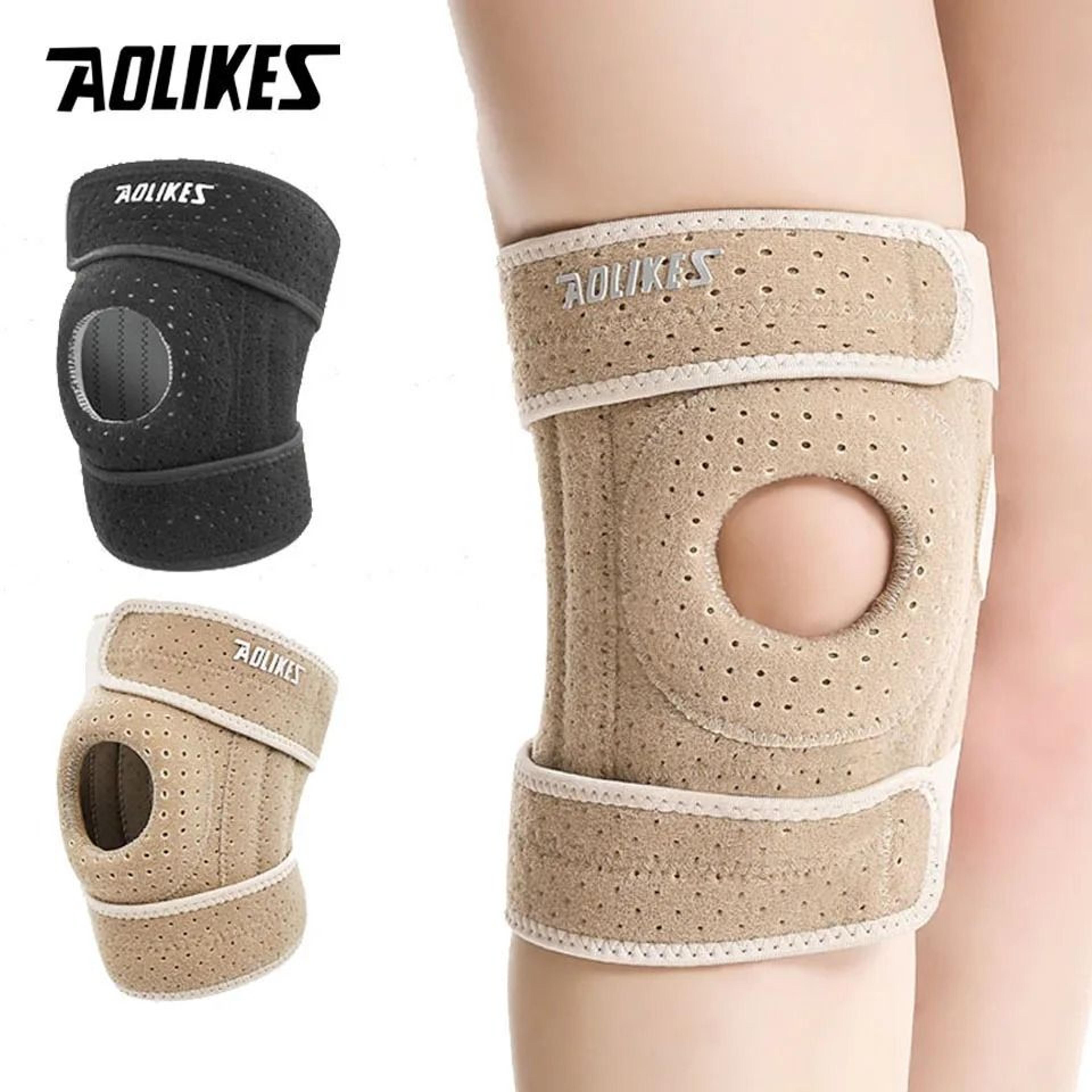 aolikes adjustable four spring patella knee brace for sports and joint stability support
