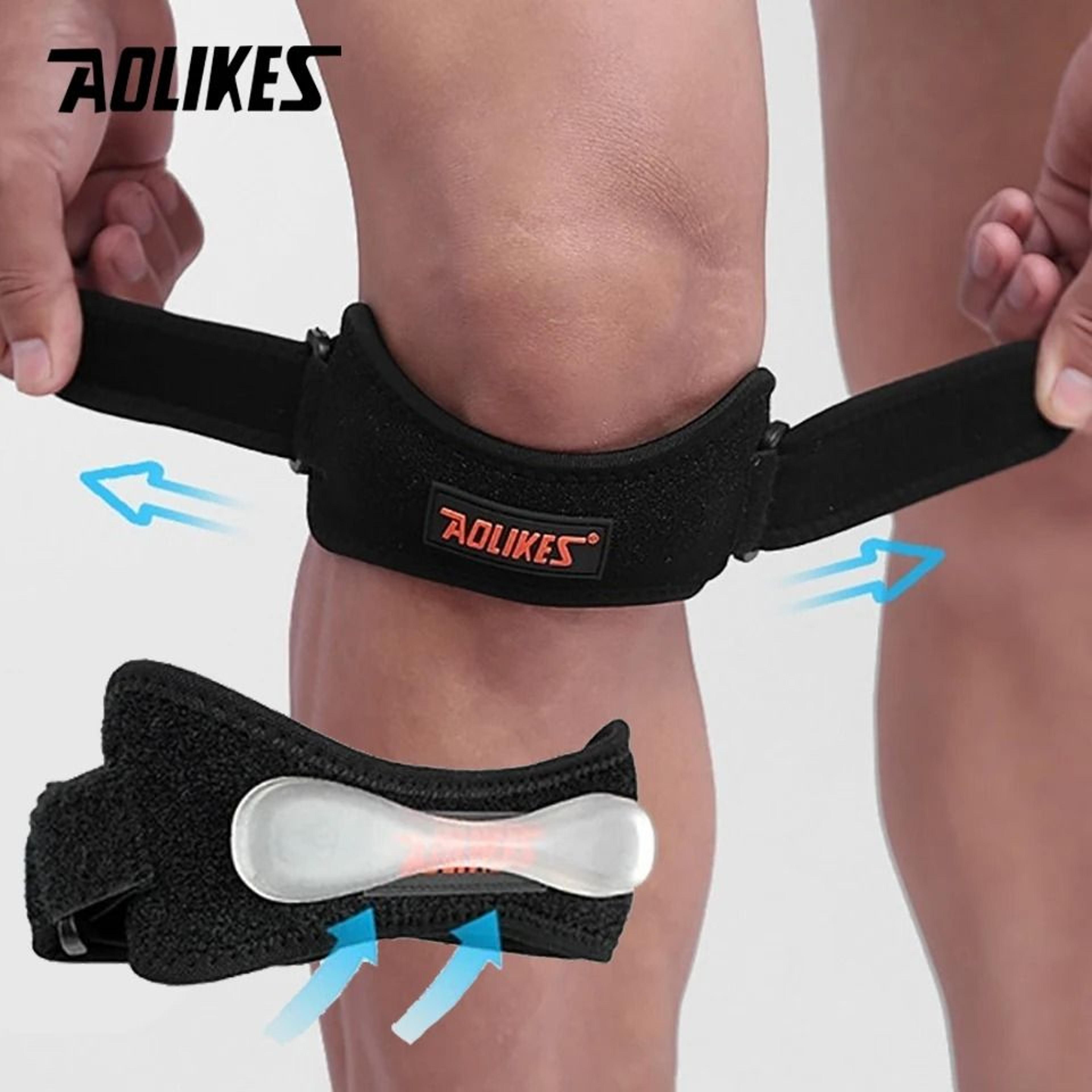 aolikes adjustable eva patella knee brace for basketball volleyball and sports impact support