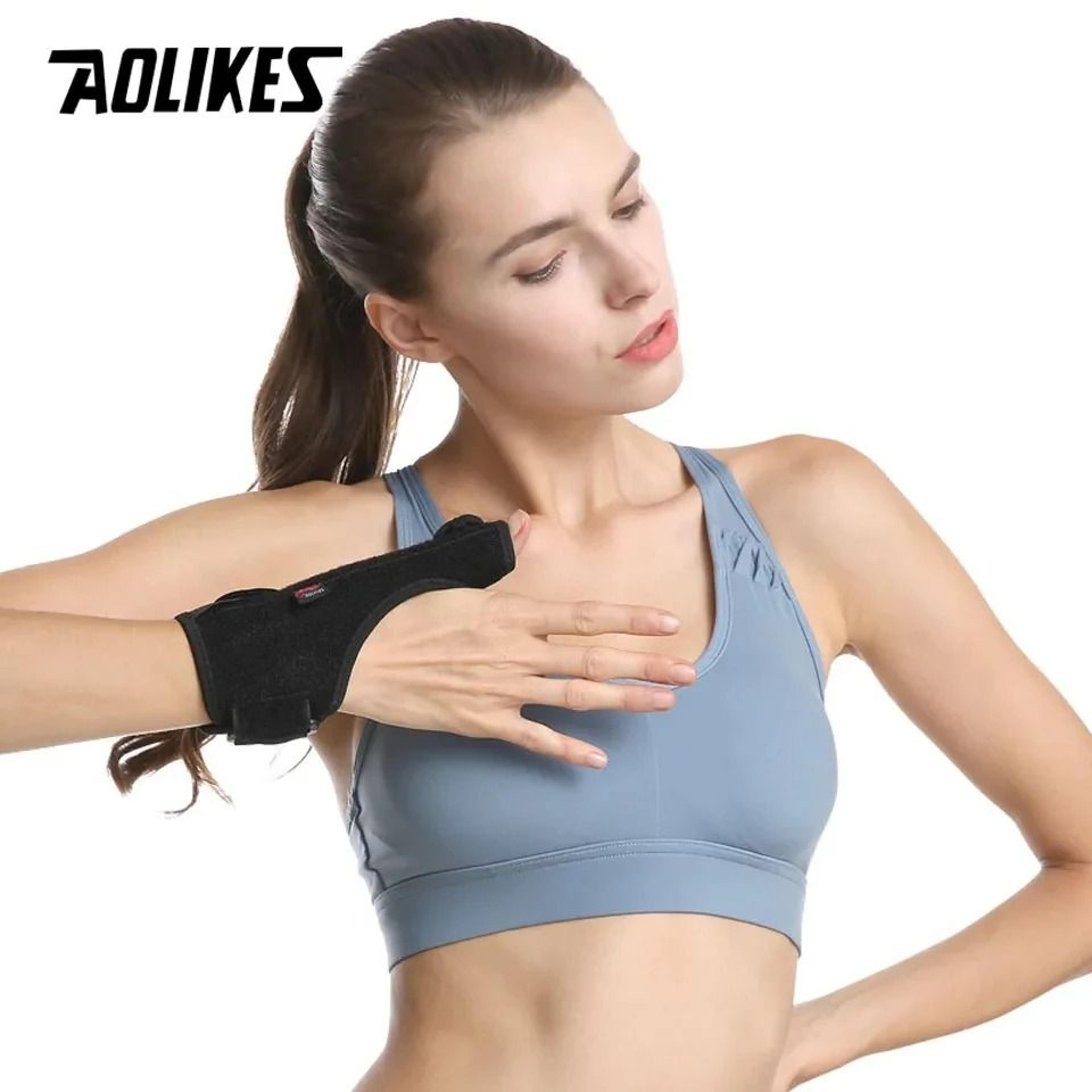 aolikes adjustable thumb spica wrist brace with splint for daily hand support