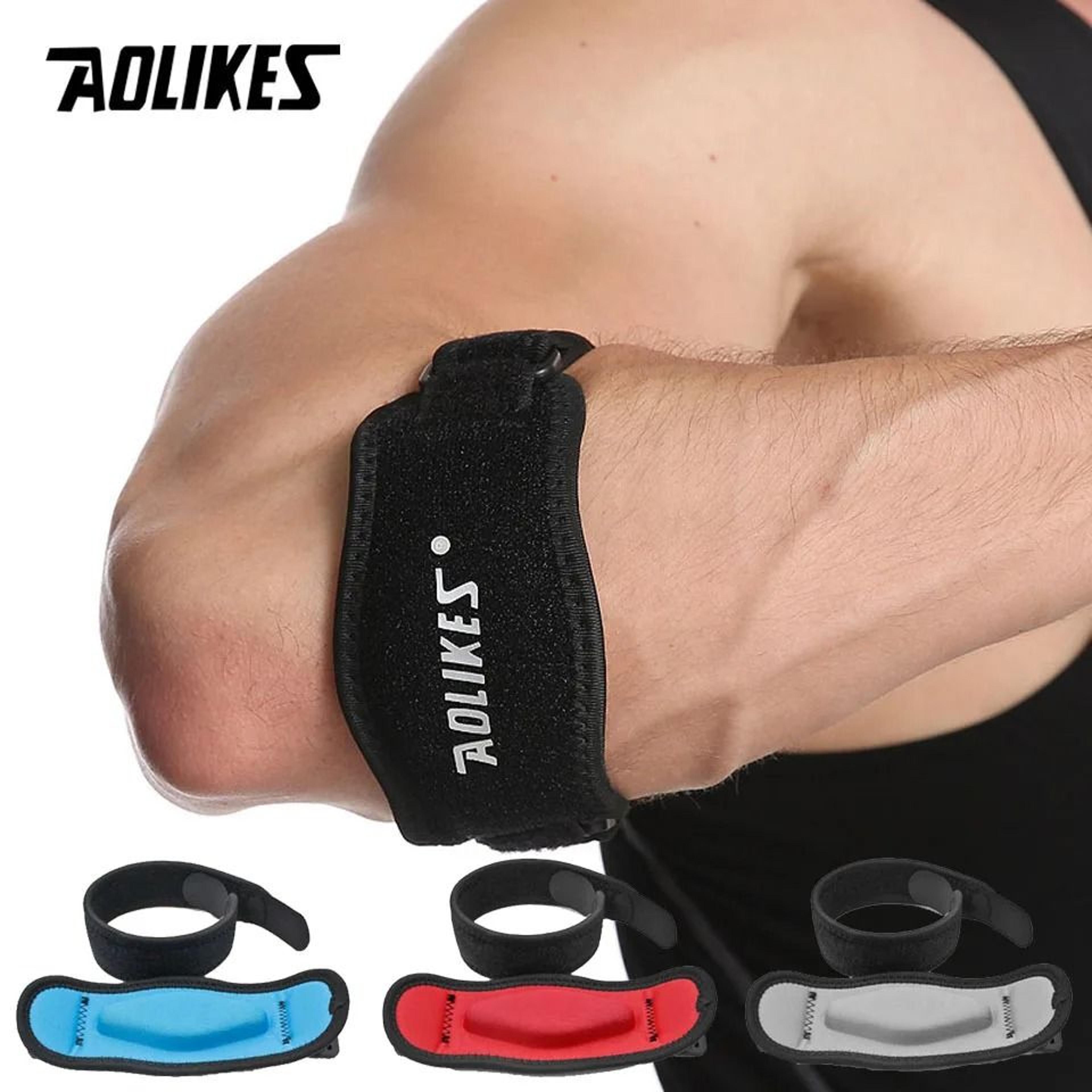 aolikes adjustable tennis elbow brace with compression pad for golf and sports support