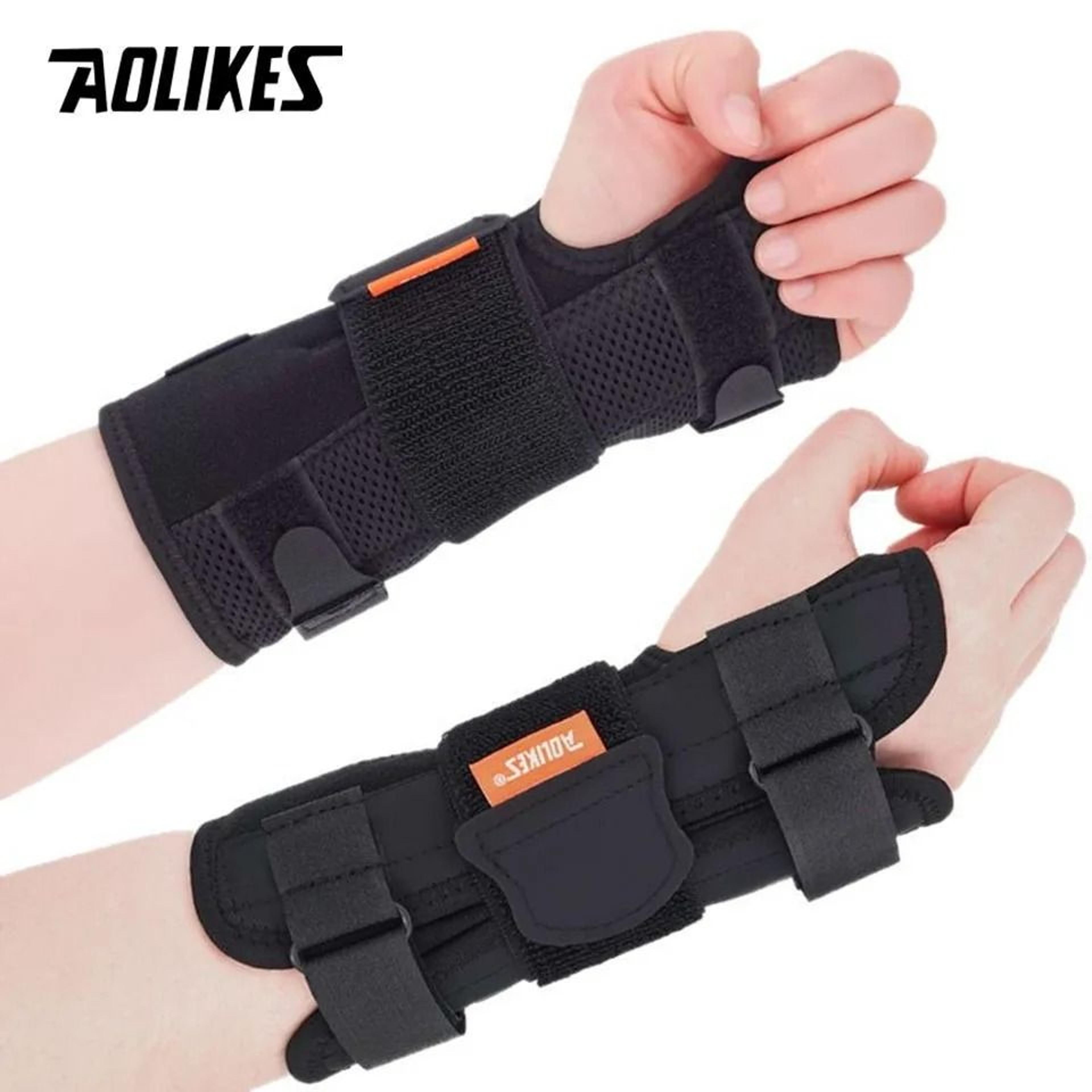 aolikes adjustable night wrist brace with splints for carpal tunnel and hand support