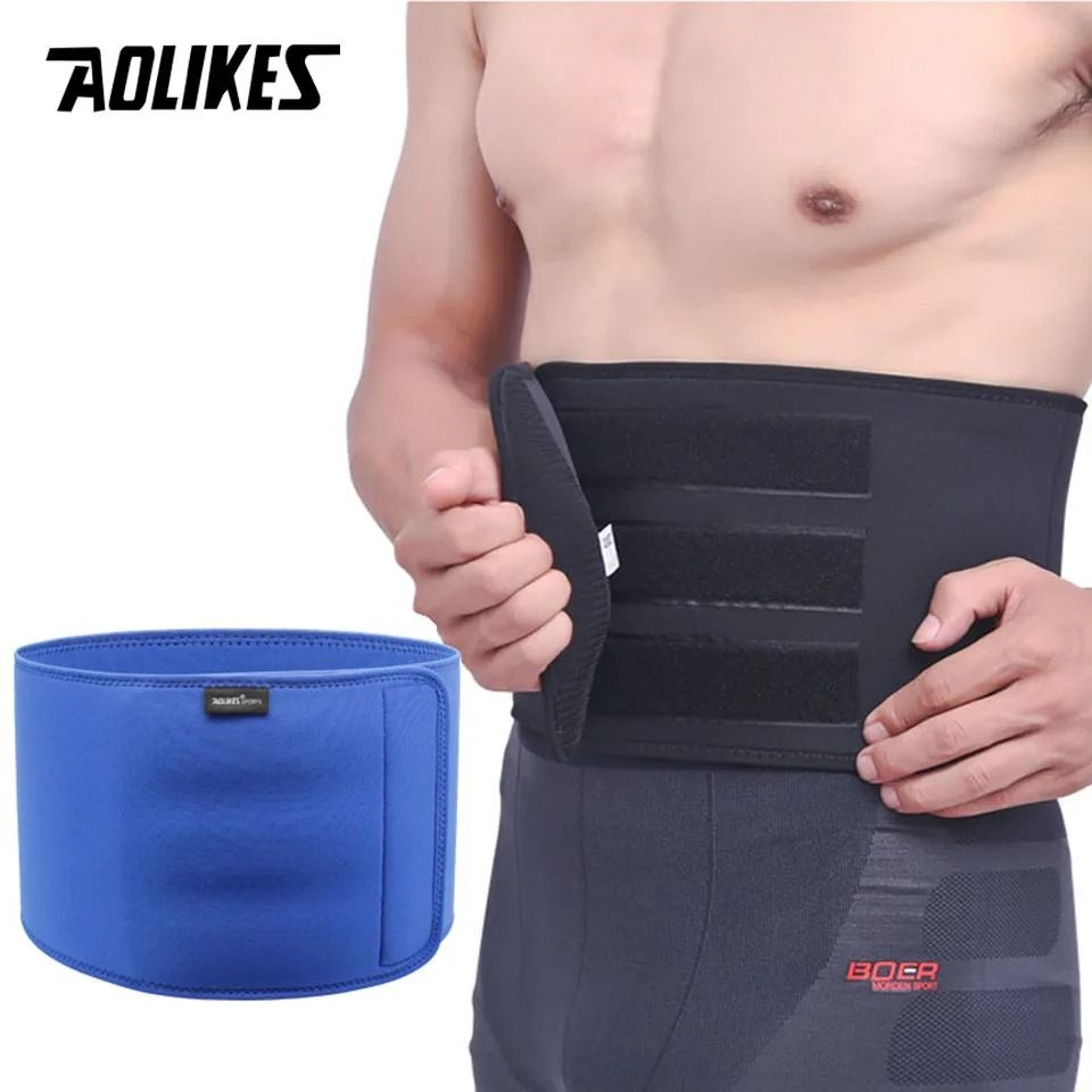 aolikes adjustable waist trimmer sweat belt and back support
