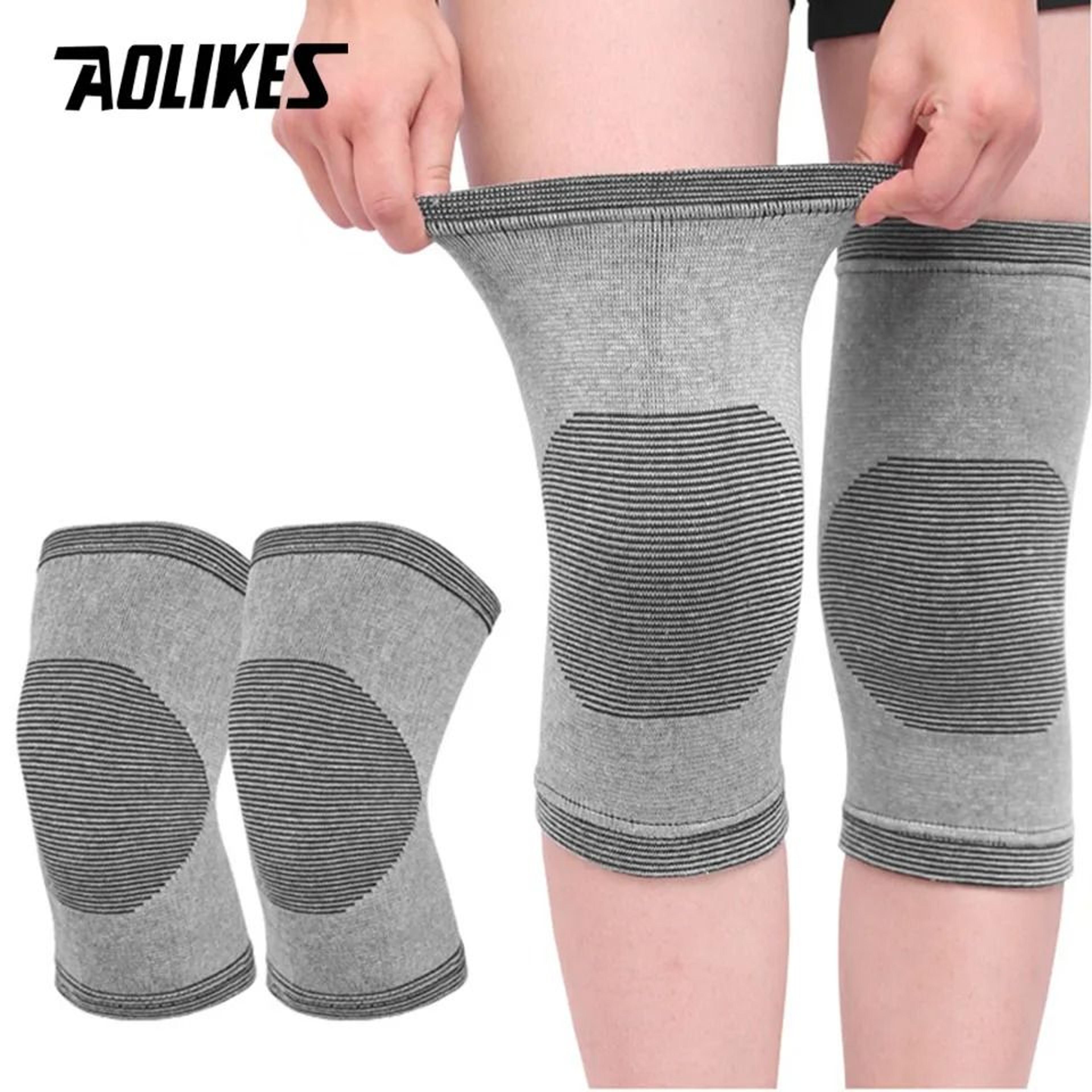 aolikes elastic knee compression sleeves for sports support
