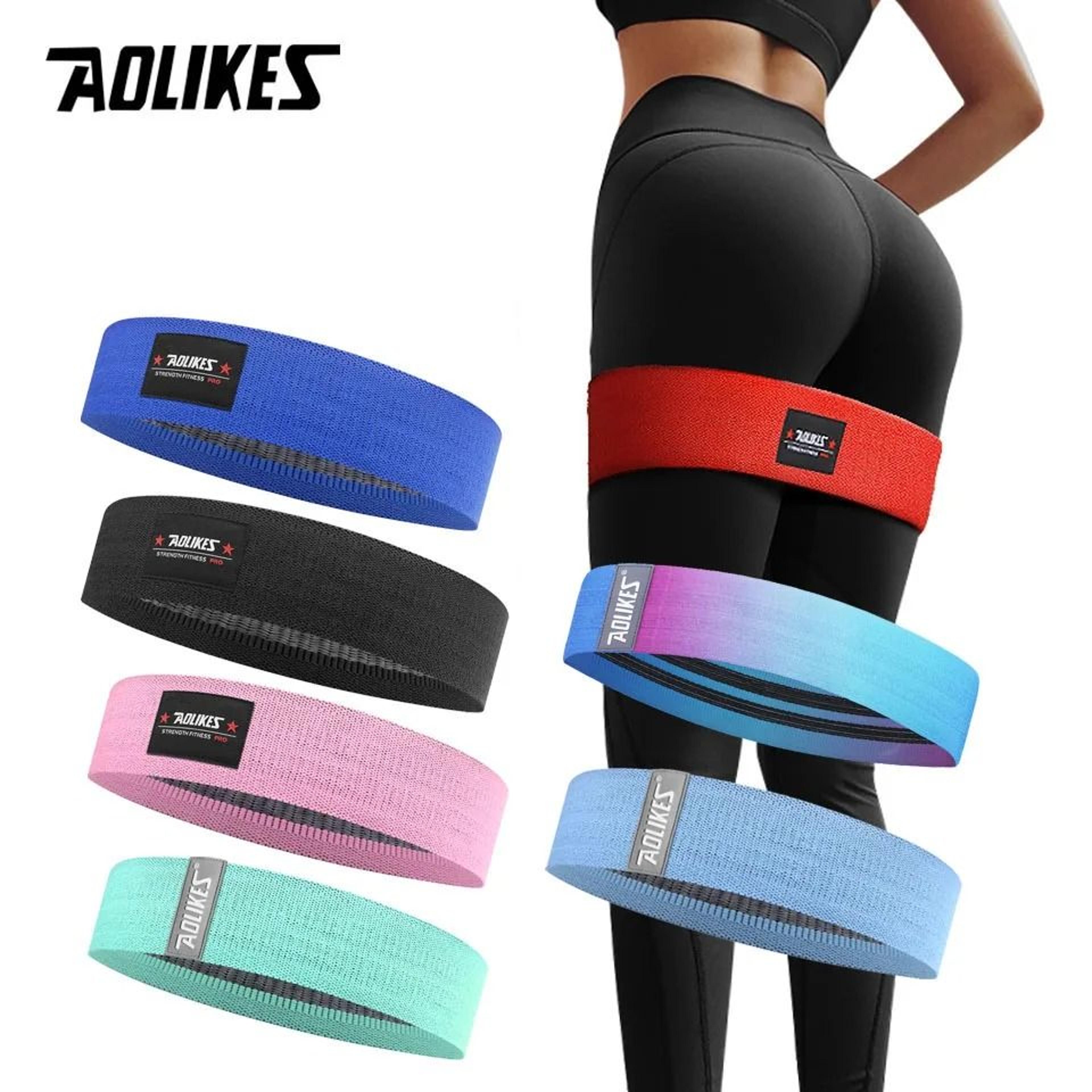 aolikes non slip hip resistance band for glute workouts