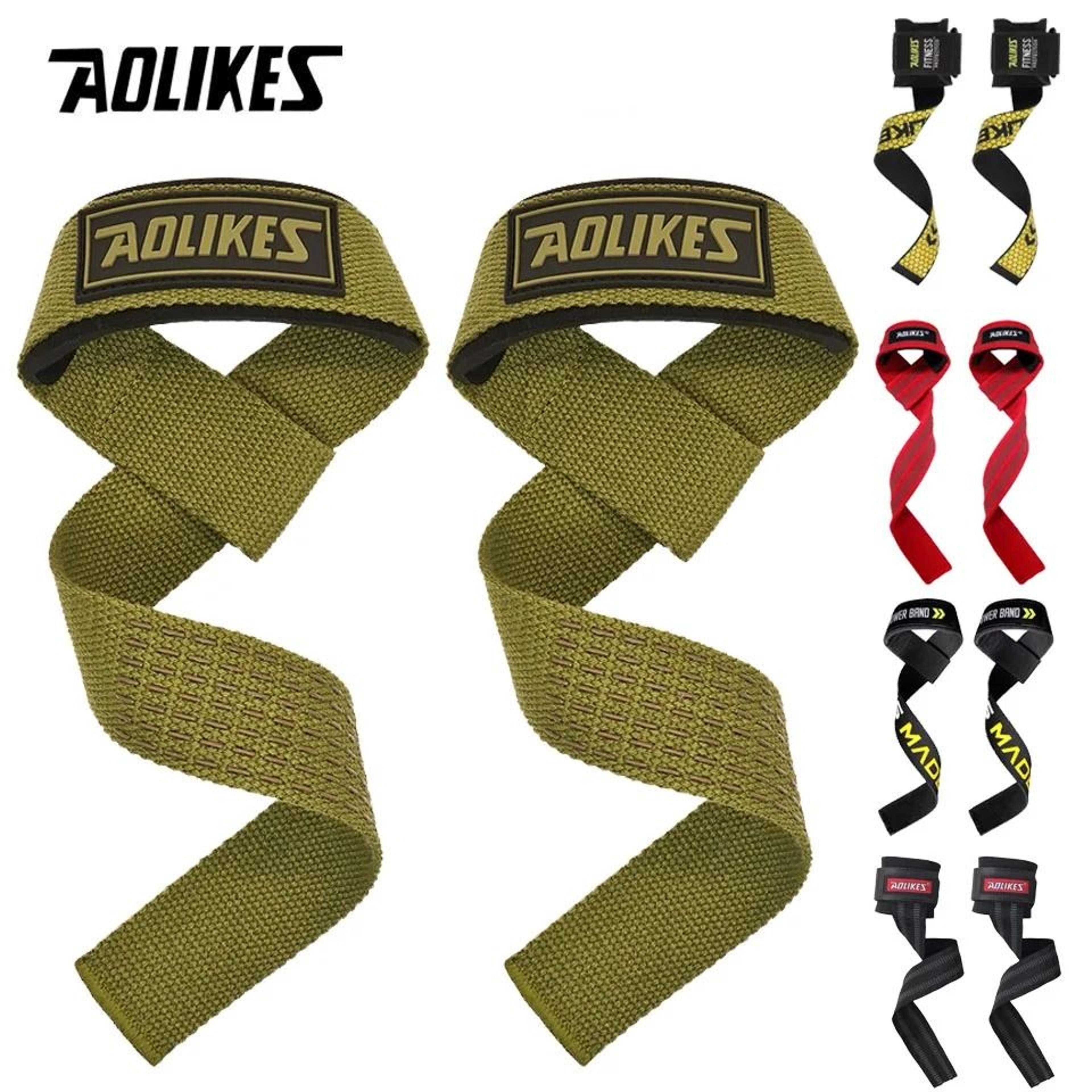 aolikes adjustable weightlifting wrist wraps for gym support