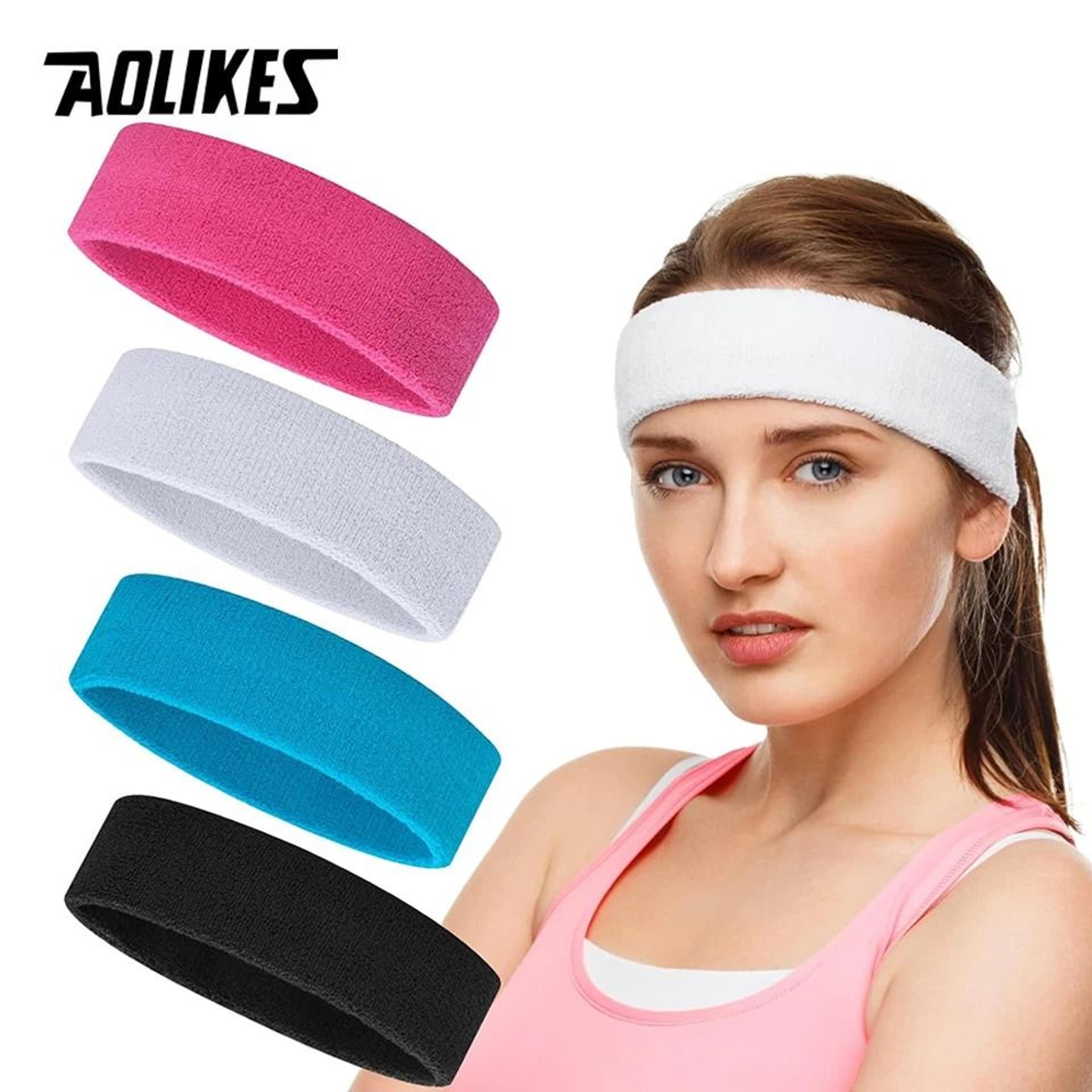 aolikes terry cloth sports sweat headband