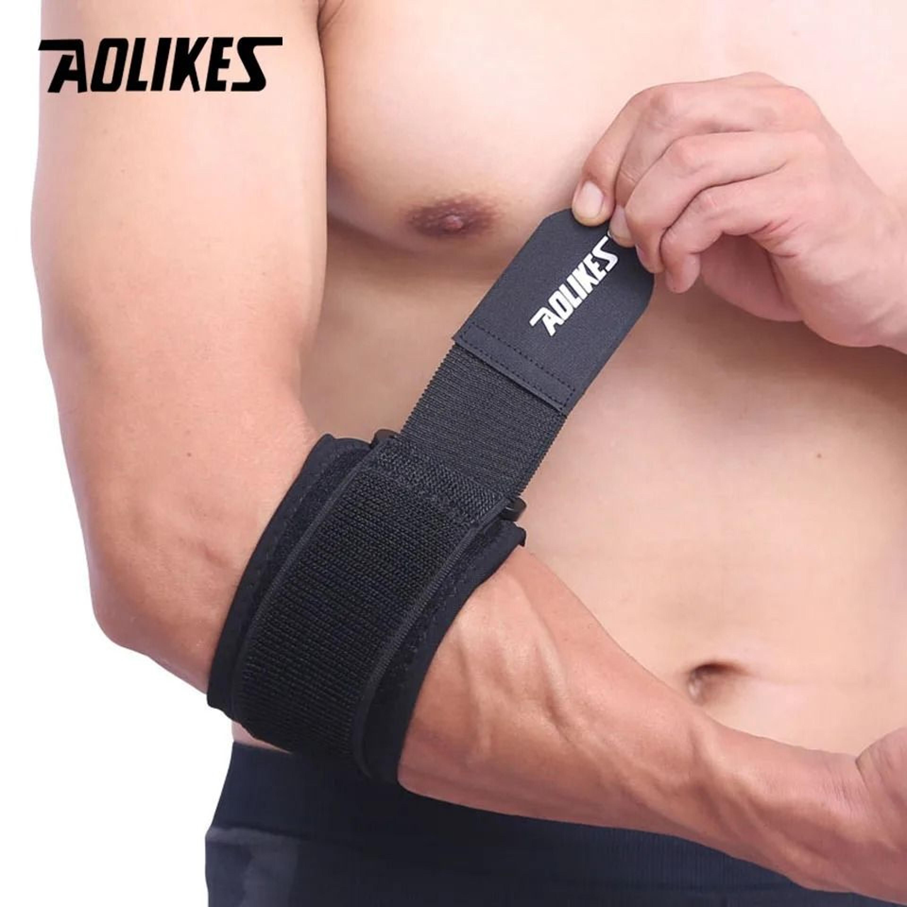 aolikes adjustable tennis elbow brace with compression pad