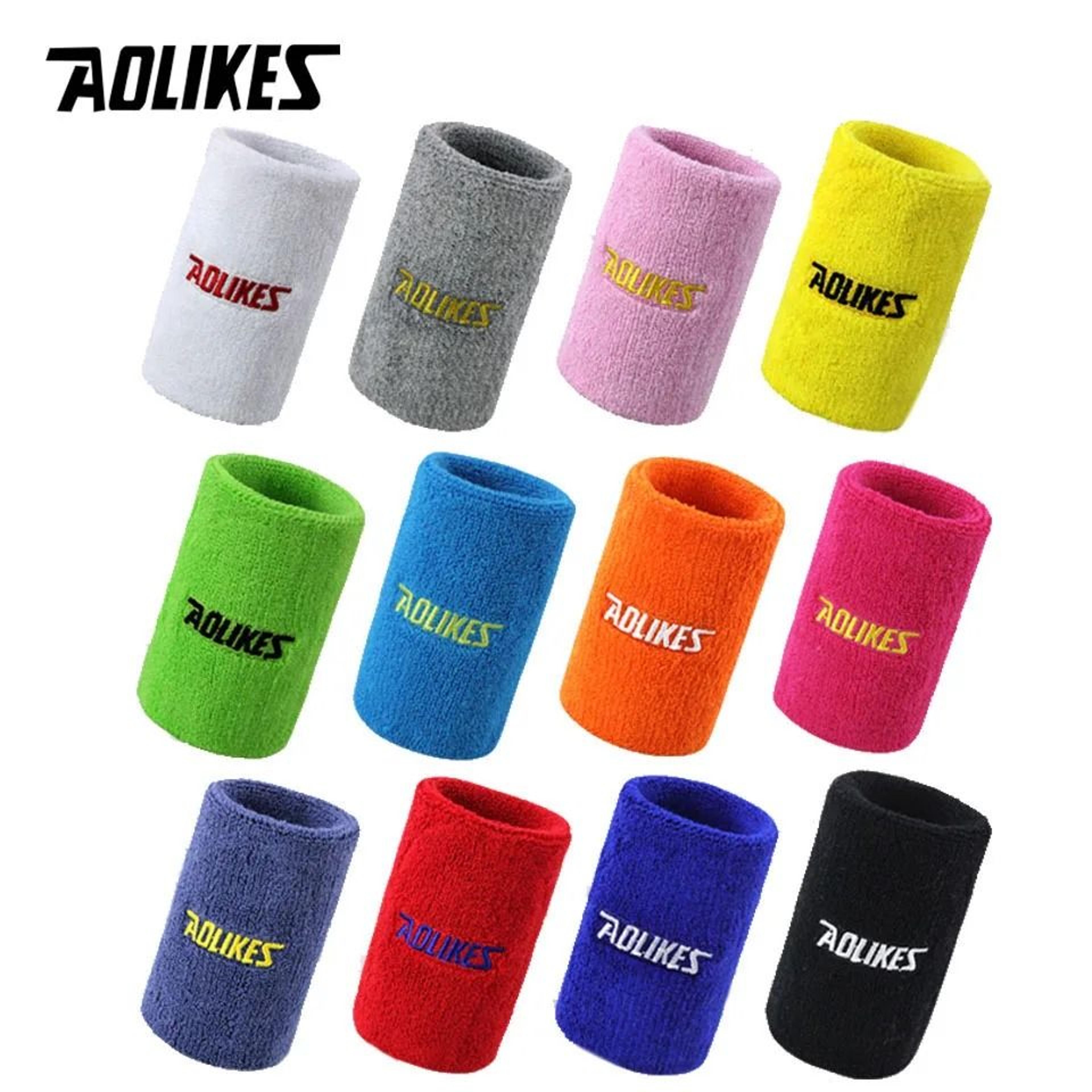 aolikes sports wrist sweatband for tennis and gym training
